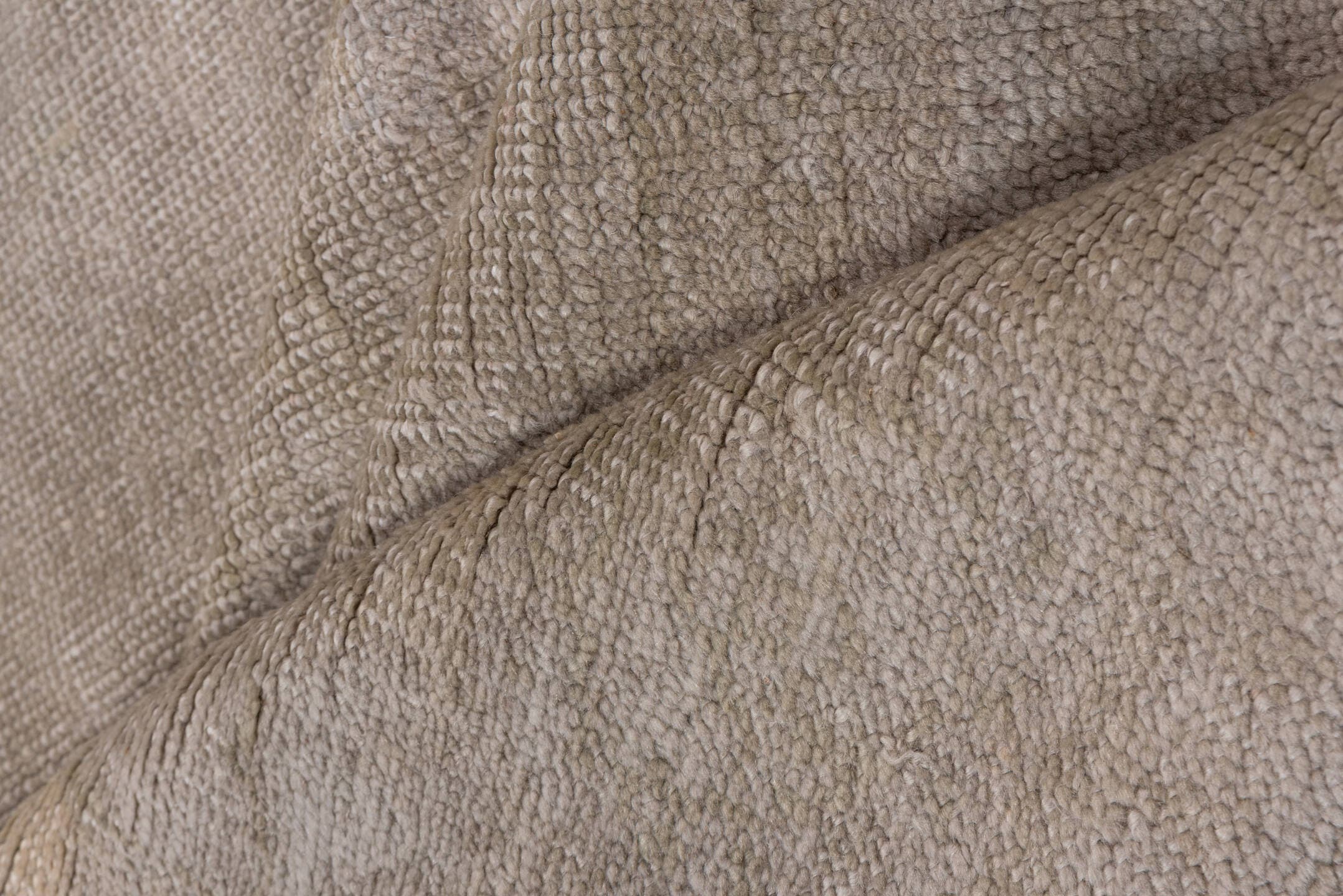 11' x 17' one-of-a-kind handmade antique Oushak oversize rug. Color palette: ivory, beige, taupe, cream, sand, gray