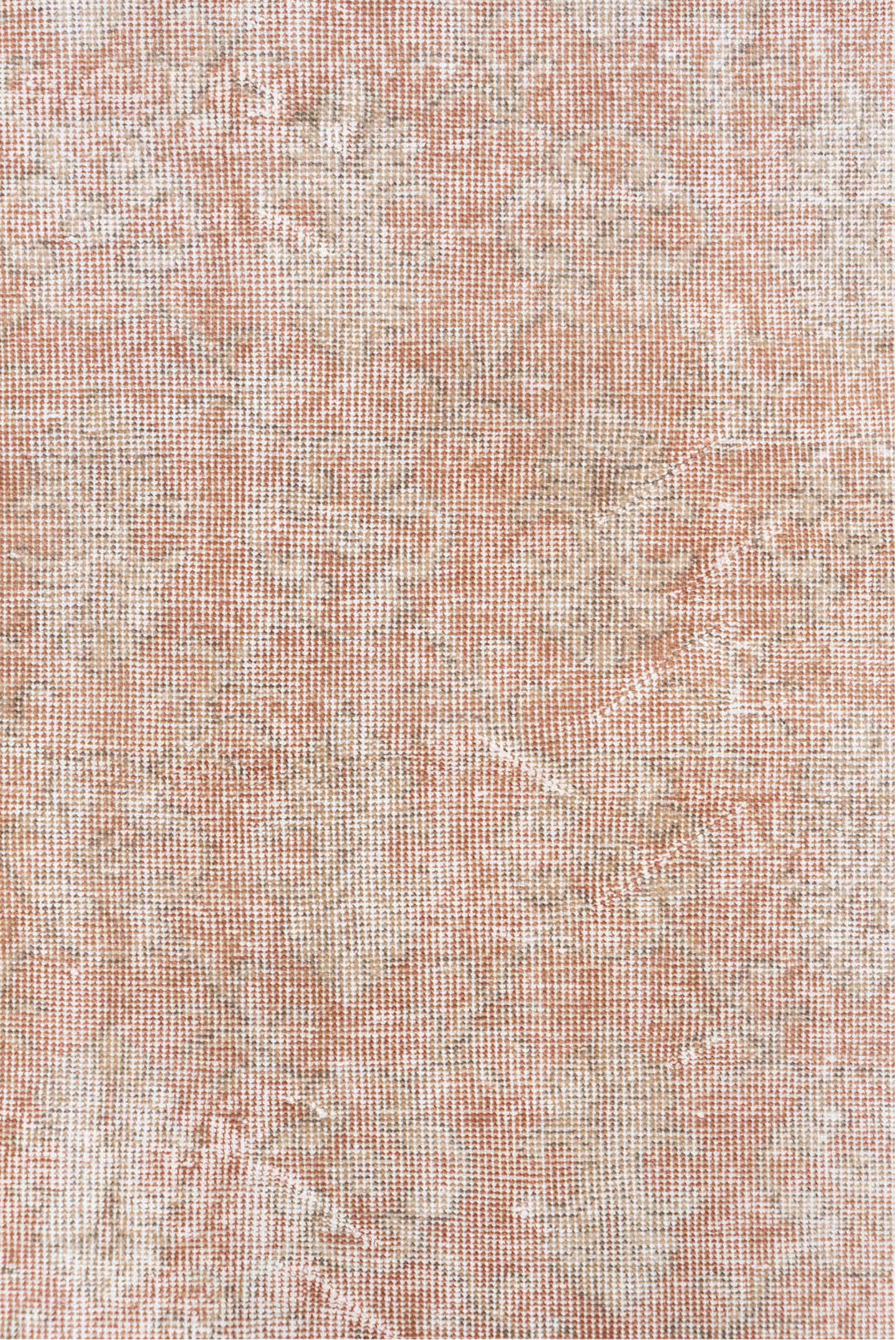 2' x 9' one-of-a-kind handmade vintage Oushak runner rug. Color palette: brown, gray, light gray, misty rose, off-white