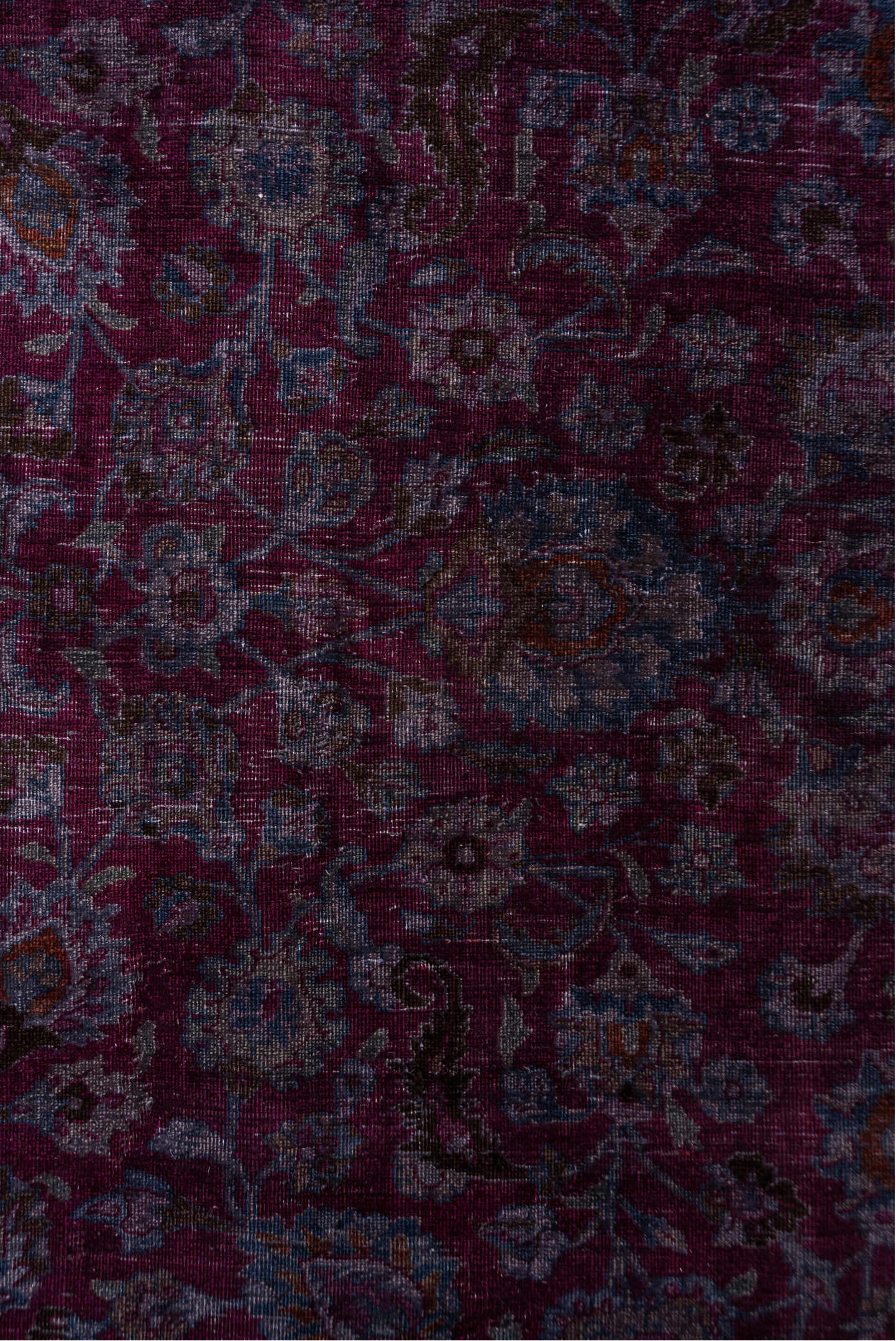 2' x 12' one-of-a-kind handmade vintage Overdyed runner rug. Color palette: black, gray, off-white, snow, white, whitesmoke