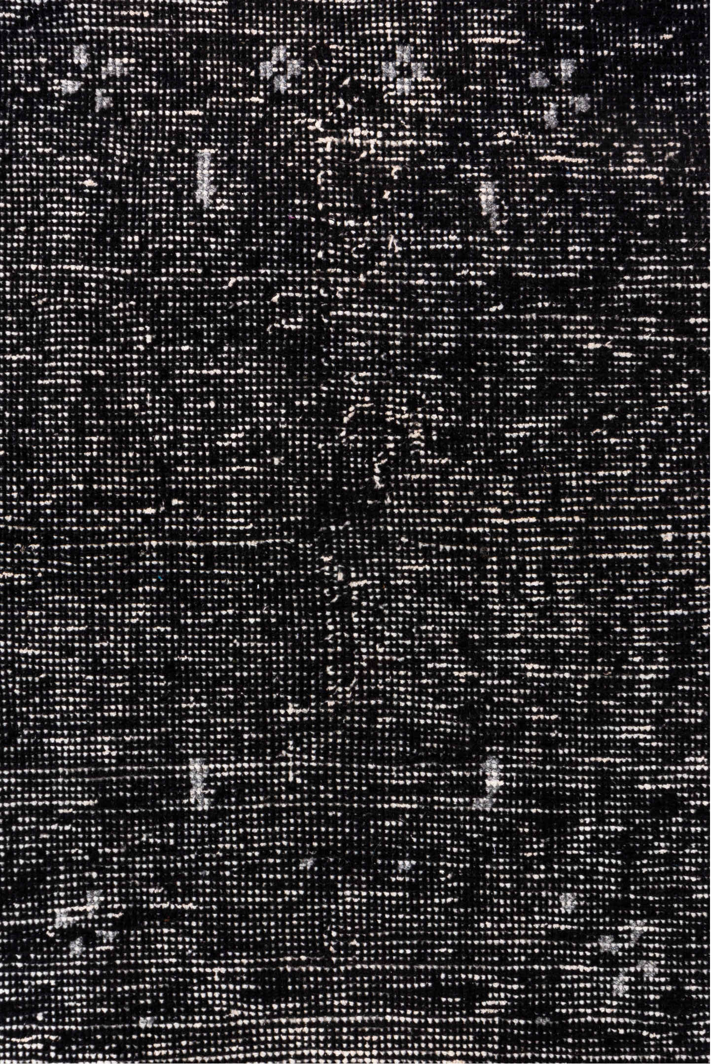 4' x 6' one-of-a-kind handmade vintage Overdyed small size rug. Color palette: charcoal, taupe, gray, ebony, black, beige