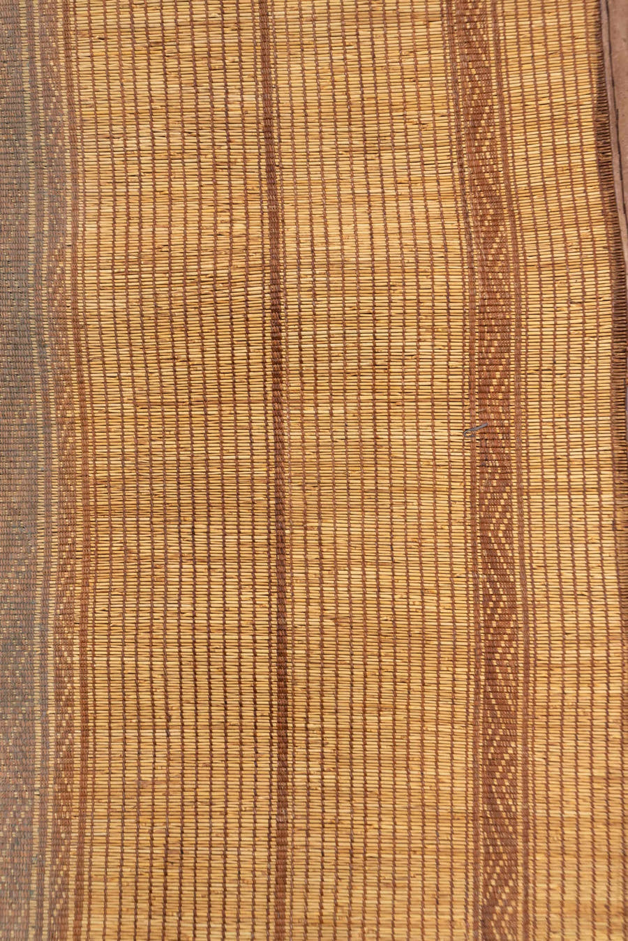 2' x 17' one-of-a-kind handmade vintage Tuareg runner rug. Color palette: camel, brown, tan, beige
