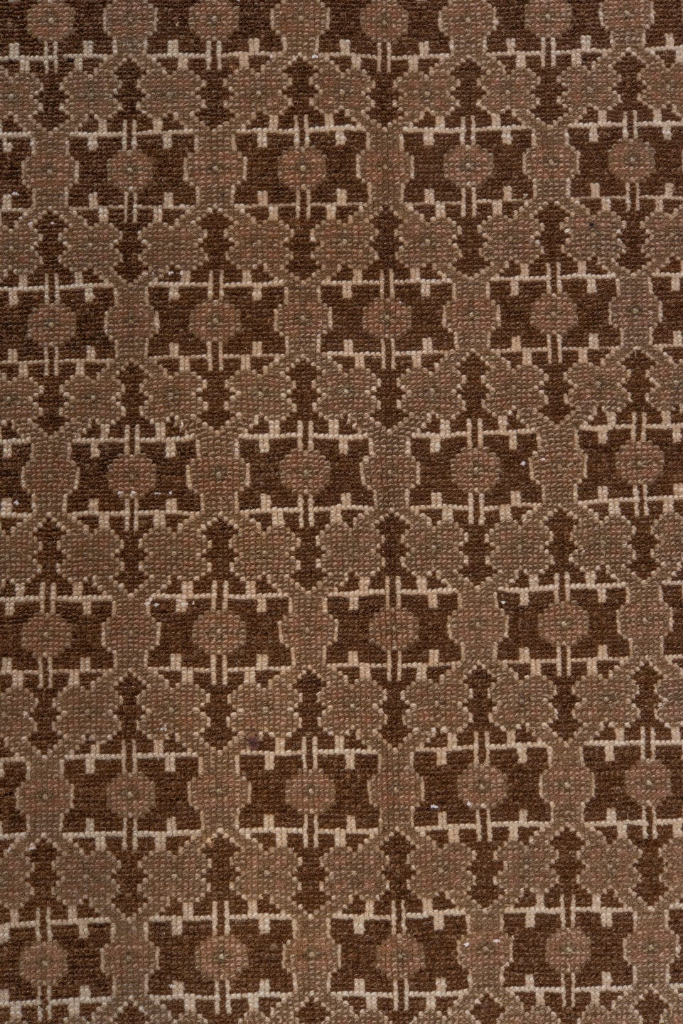 3' x 16' one-of-a-kind handmade vintage Malayer runner rug. Color palette: brown, taupe, sky_blue, camel, ivory, rust, beige