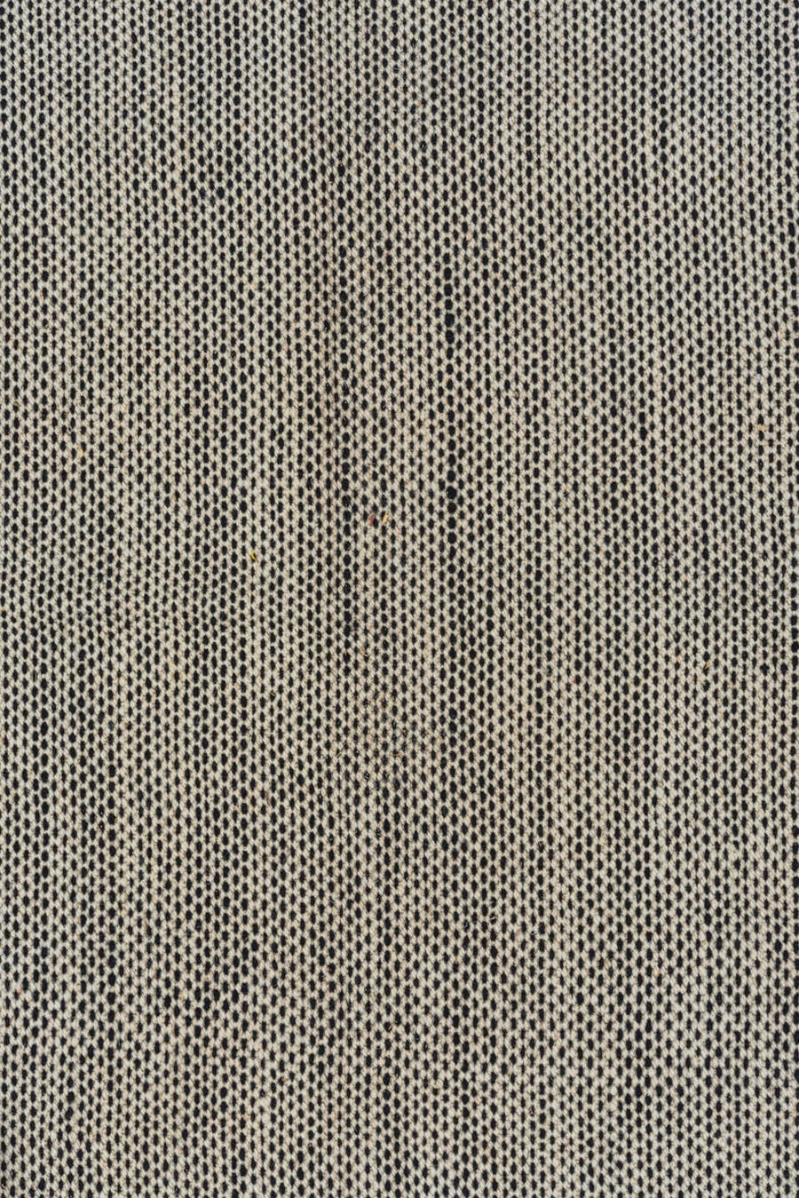 8' x 11' one-of-a-kind handmade vintage Kilim large size rug. Color palette: taupe, ivory, gray, charcoal, beige, black