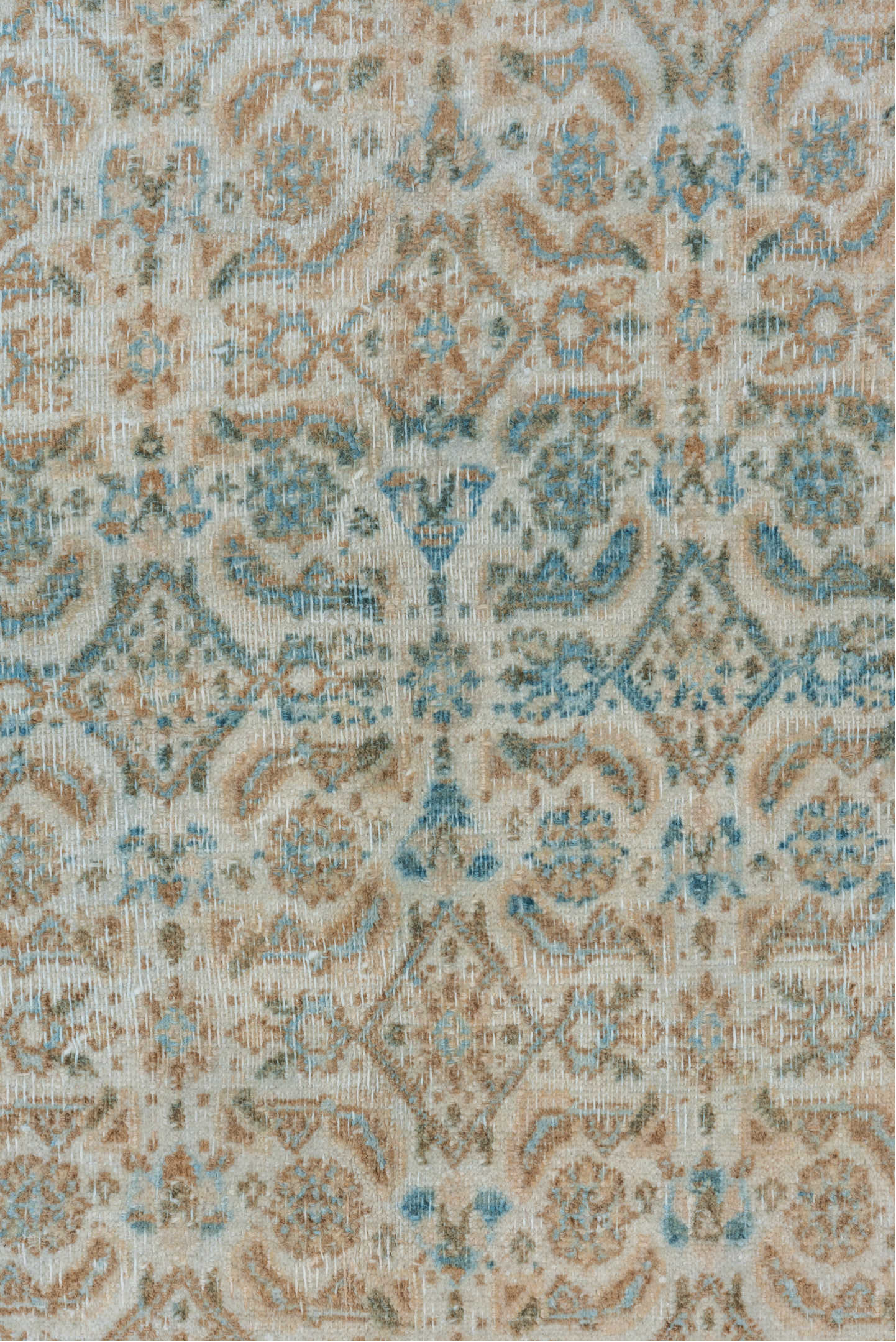 6' x 10' one-of-a-kind handmade vintage Tabriz large size rug. Color palette: dark gray, gainsboro, gray, light gray