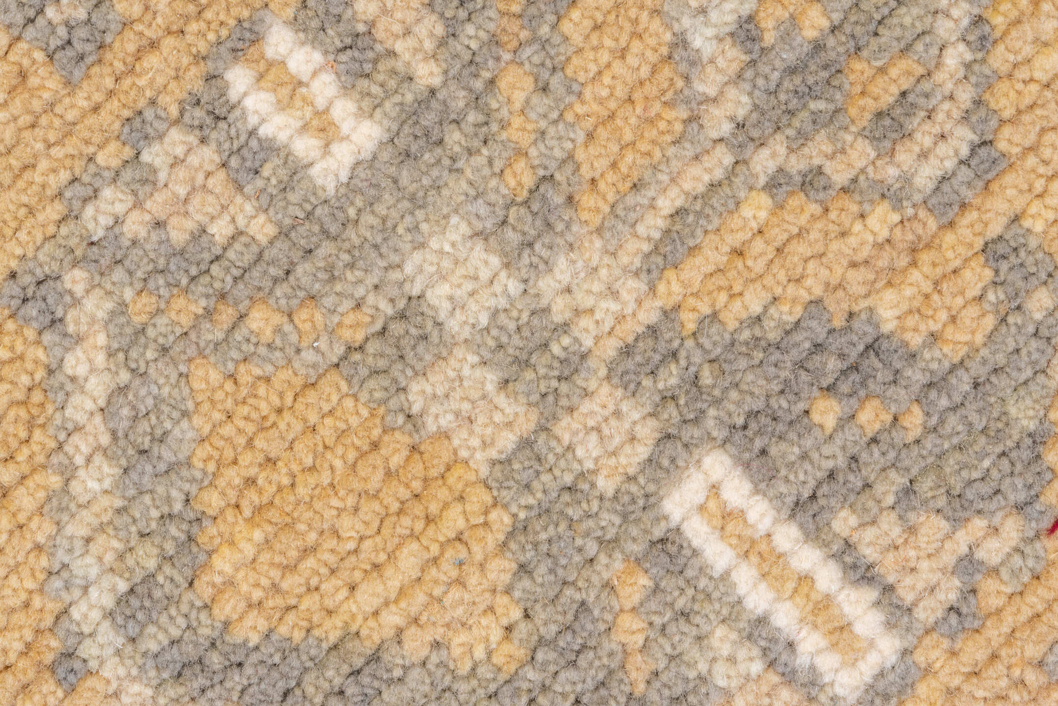 3' x 11' one-of-a-kind handmade vintage Oushak runner rug. Color palette: brown, gray, light gray, off-white, orange, snow