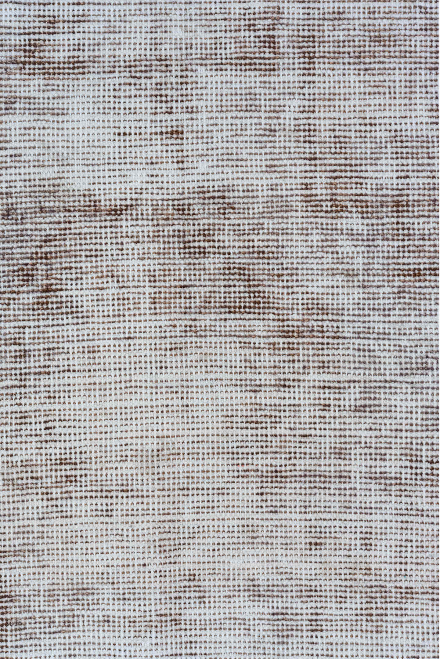 3' x 10' one-of-a-kind handmade vintage Overdyed runner rug. Color palette: taupe, ivory, brown, beige, gray