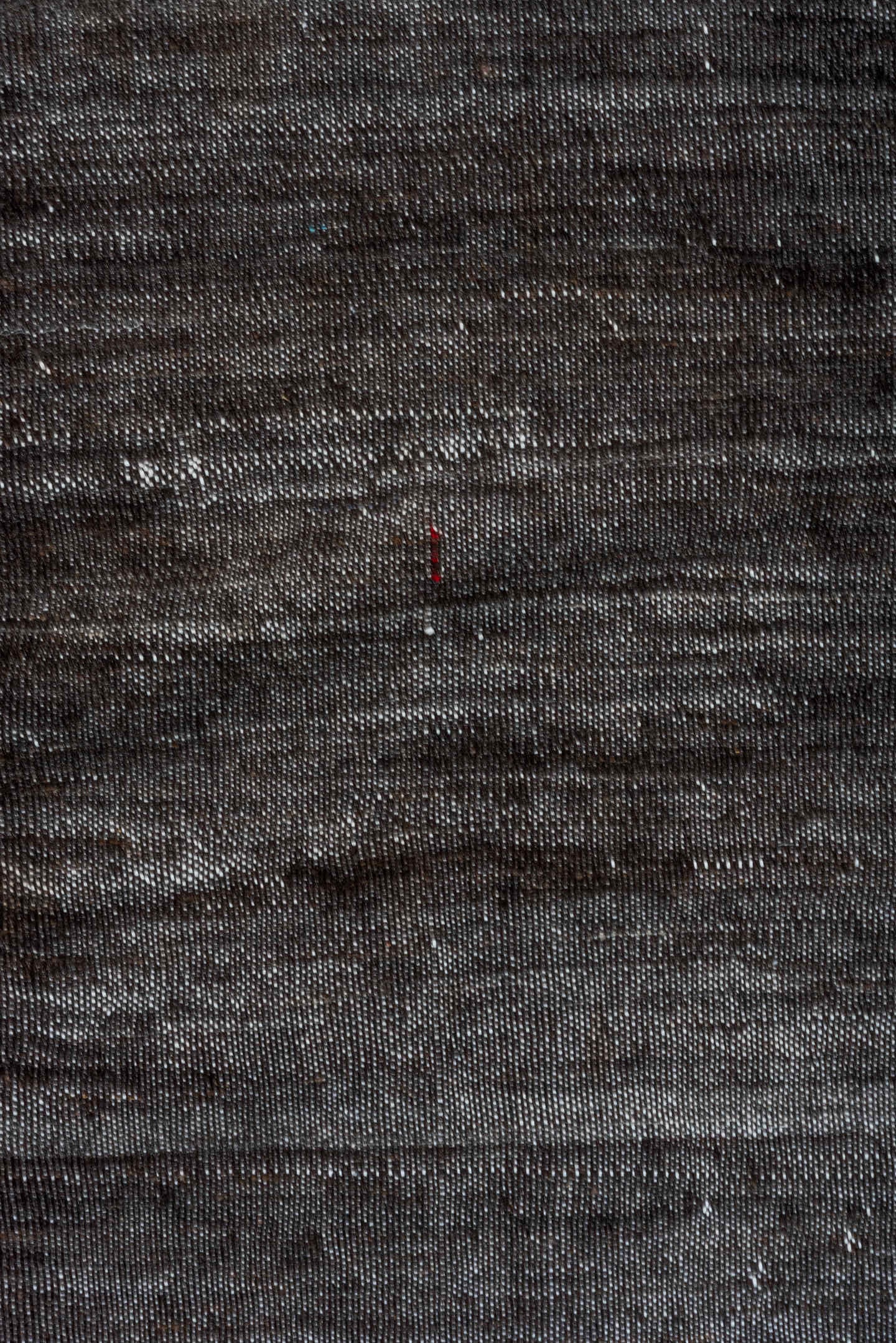 6' x 9' one-of-a-kind handmade vintage Kilim medium size rug. Color palette: charcoal, slate, ivory, taupe, ebony, gray