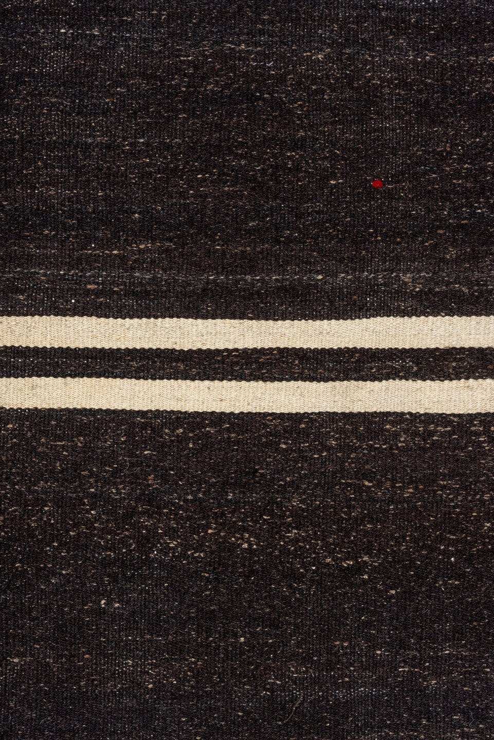 5' x 11' one-of-a-kind handmade vintage rug. Color palette: charcoal, ivory, ebony, gray, black