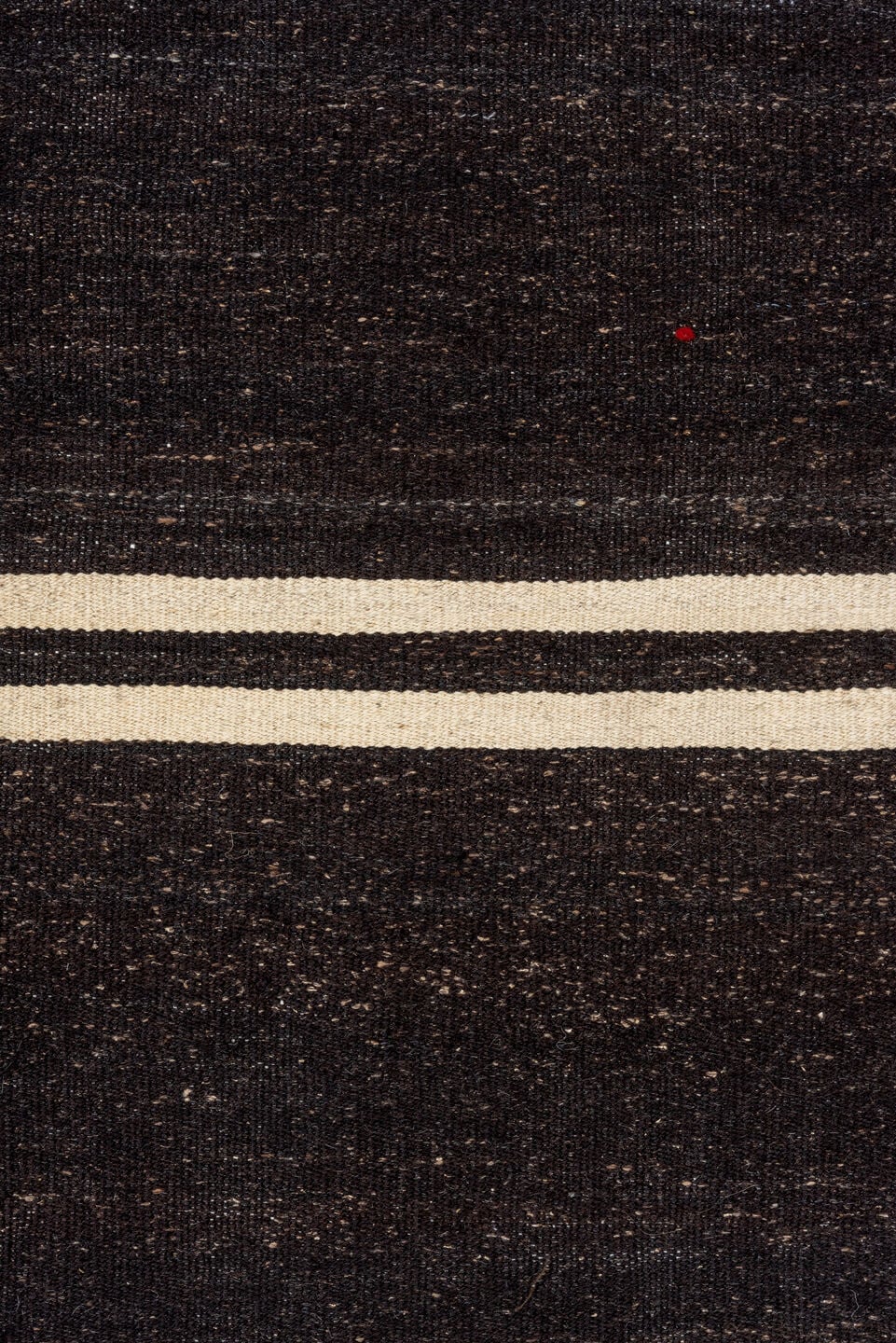 5' x 11' one-of-a-kind handmade vintage rug. Color palette: charcoal, ivory, ebony, gray, black