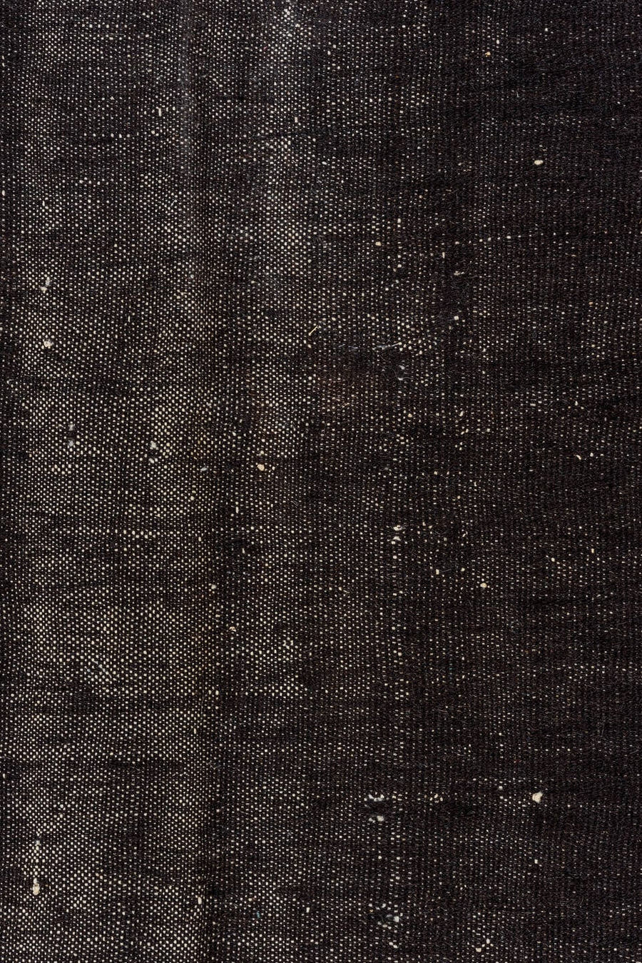 6' x 10' one-of-a-kind handmade vintage Kilim large size rug. Color palette: charcoal, slate, ivory, taupe, gray, black