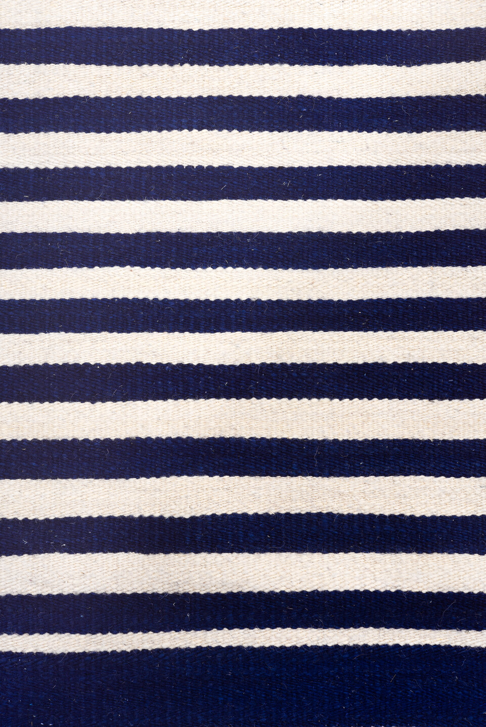 8' x 10' one-of-a-kind handmade vintage Kilim large size rug. Color palette: indigo, ivory, purple