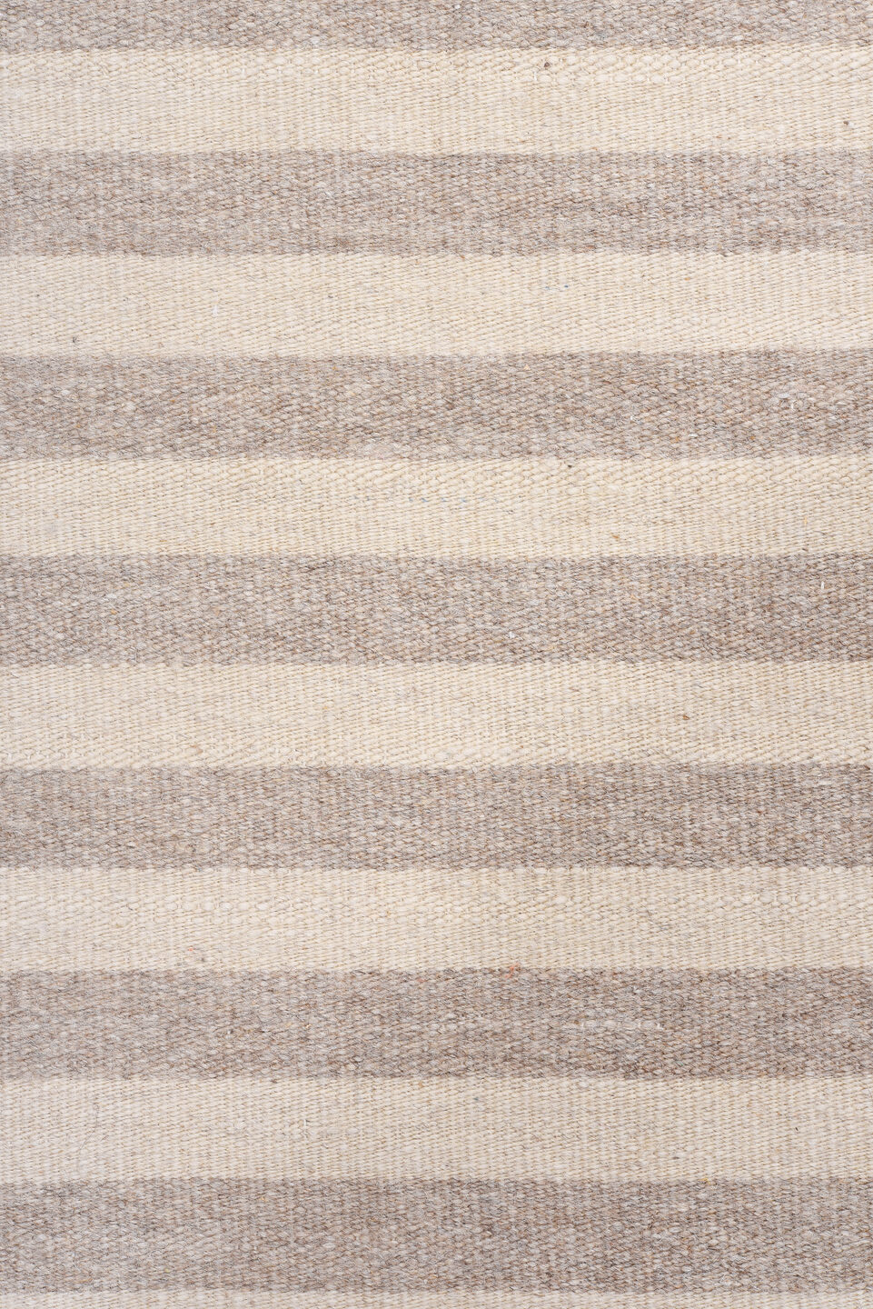 10' x 13' one-of-a-kind handmade vintage Kilim large size rug. Color palette: ivory, taupe, beige, gray