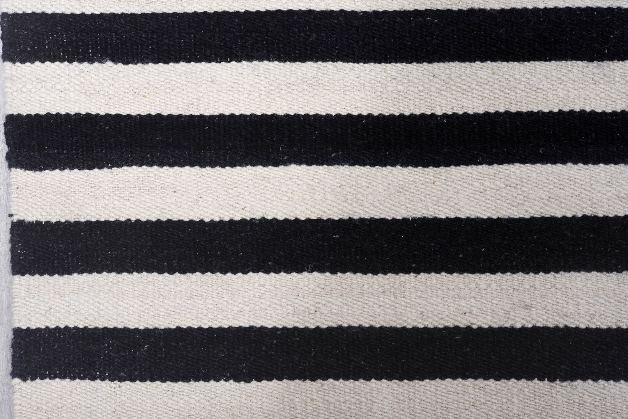 8' x 12' one-of-a-kind handmade vintage Kilim large size rug. Color palette: ivory, charcoal, gray, black