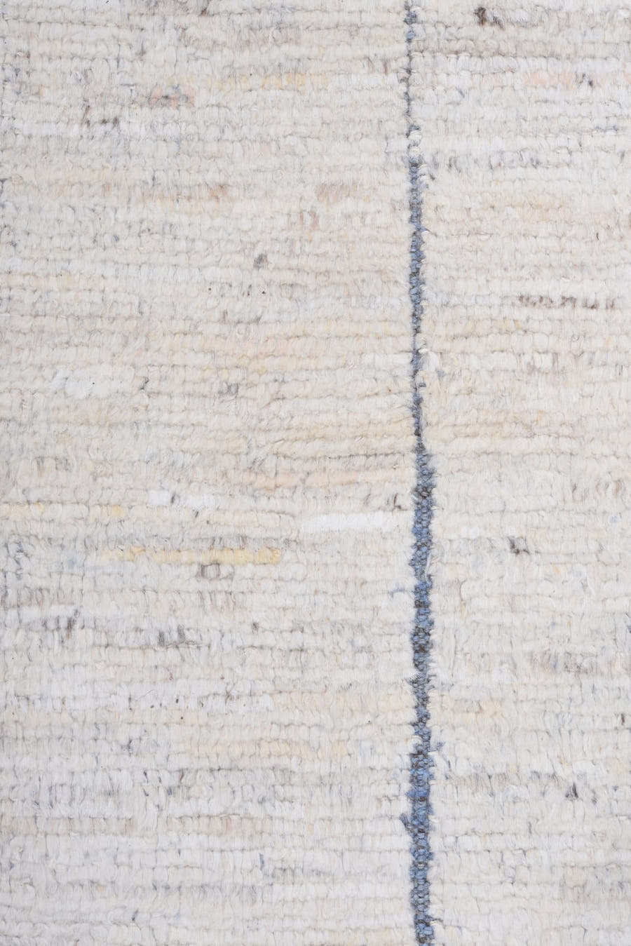 9' x 11' one-of-a-kind handmade vintage Tulu large size rug. Color palette: ivory, blue, slate, taupe, charcoal, gray, beige
