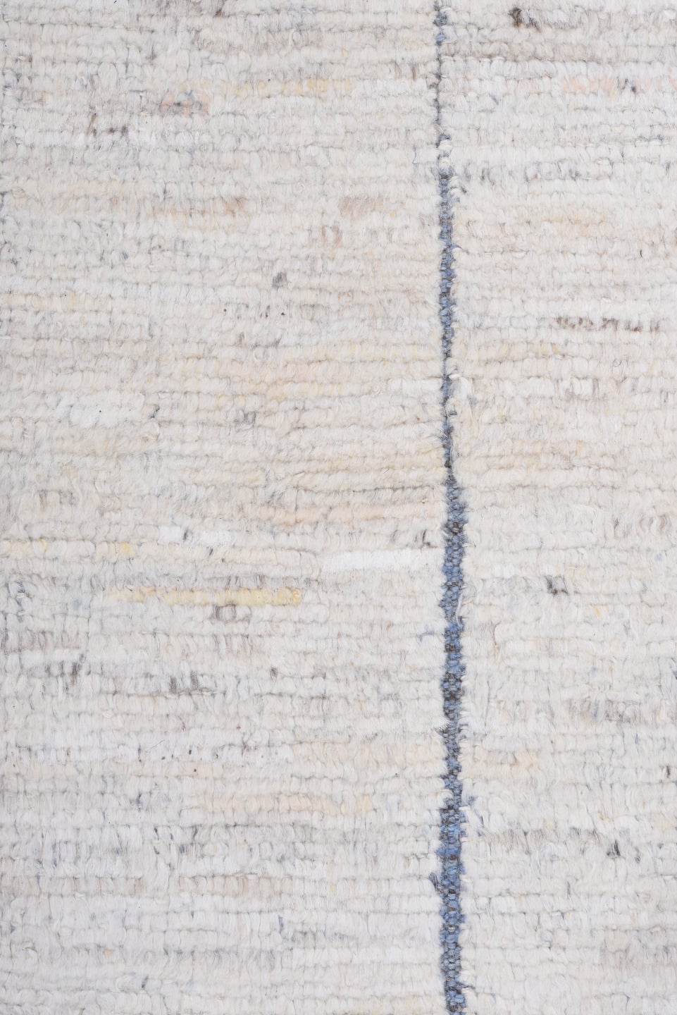 9' x 11' one-of-a-kind handmade vintage Tulu large size rug. Color palette: ivory, blue, slate, taupe, charcoal, gray, beige