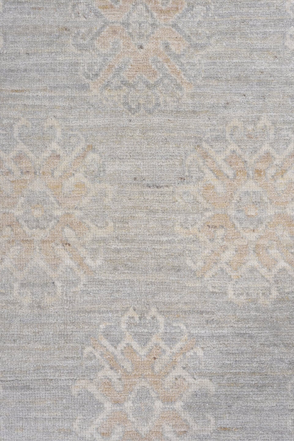 10' x 14' one-of-a-kind handmade vintage Khotan large size rug. Color palette: ivory, pale blue, light gray, cream, taupe