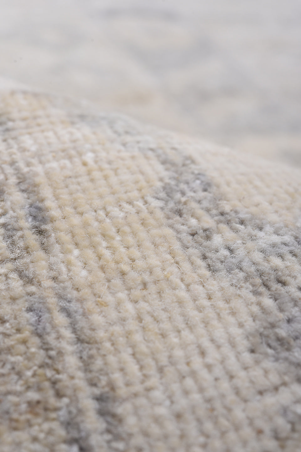 13' x 19' one-of-a-kind handmade vintage Khotan oversize rug. Color palette: ivory, taupe, beige, pale gray, sand, gray