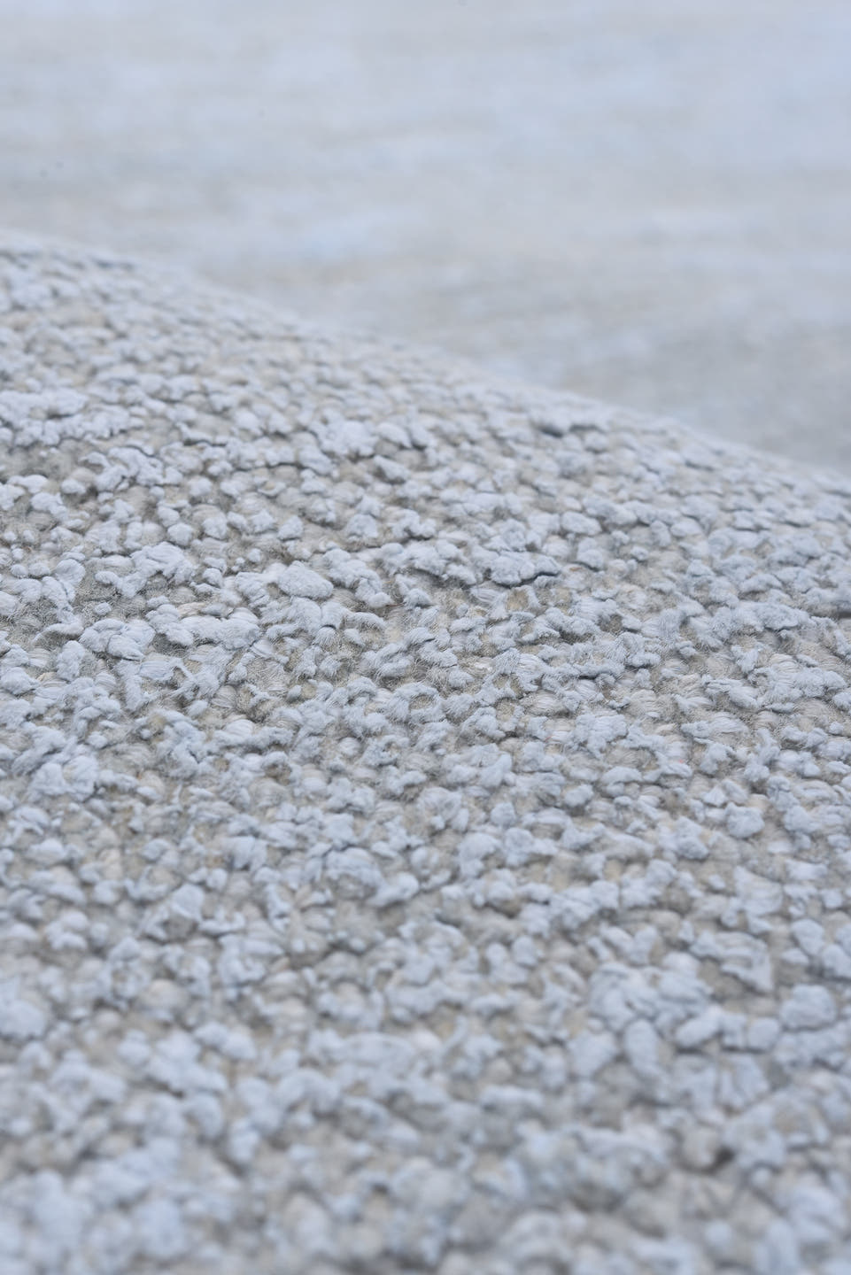 8' x 11' one-of-a-kind handmade vintage Sari Silk large size rug. Color palette: ice blue, silver, pale gray, ivory