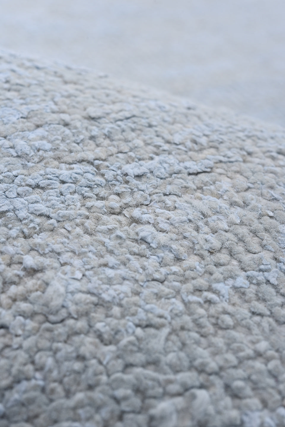 11' x 14' one-of-a-kind handmade vintage Sari Silk oversize rug. Color palette: pale blue, silver, ice blue, light blue