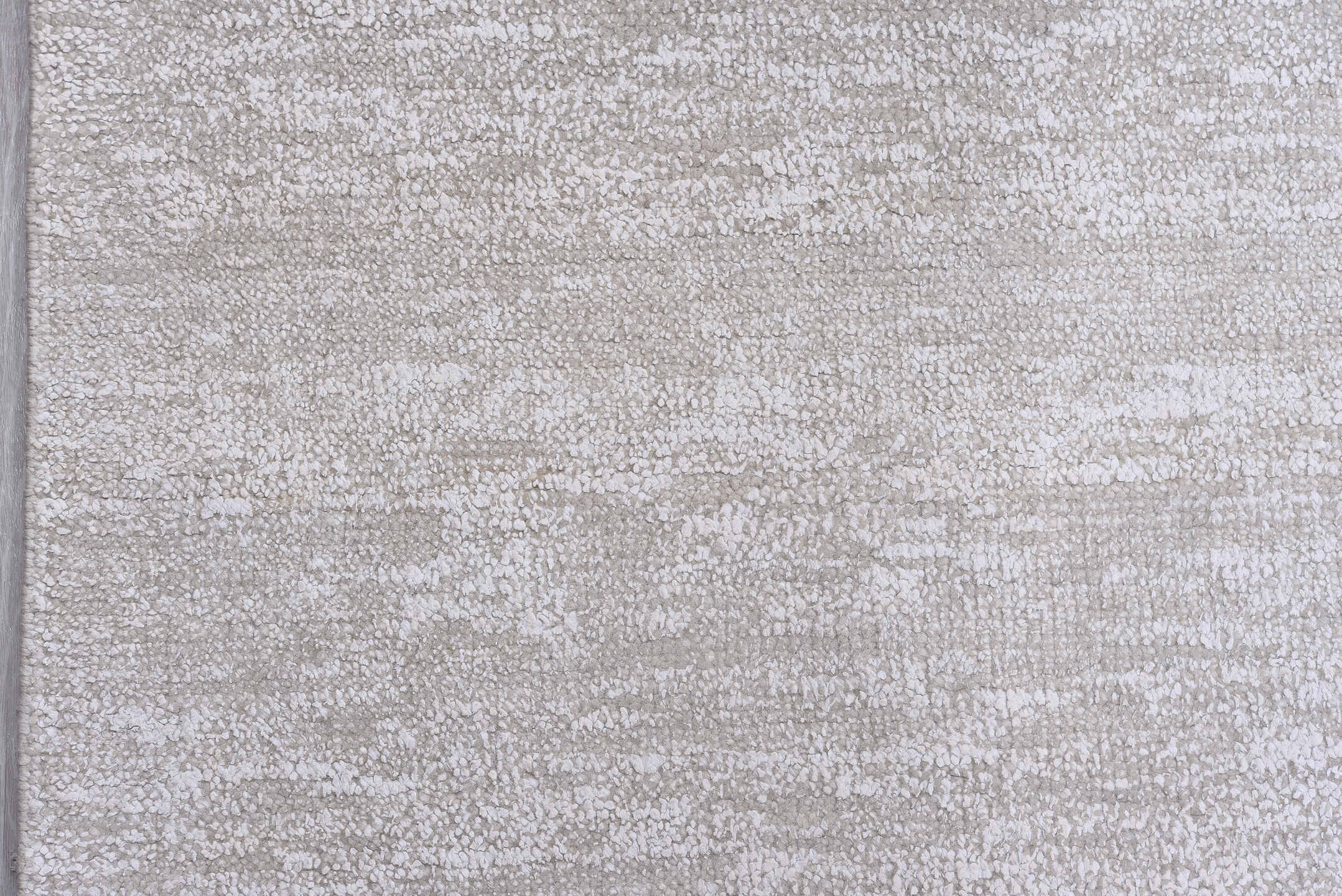 11' x 15' one-of-a-kind handmade vintage Sari Silk oversize rug. Color palette: ivory, cream, taupe, pearl, beige, gray