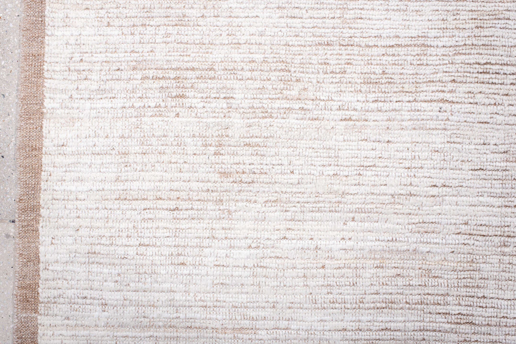 8' x 10' one-of-a-kind handmade vintage Tulu large size rug. Color palette: ivory, blush, beige, cream, taupe, pink, gray