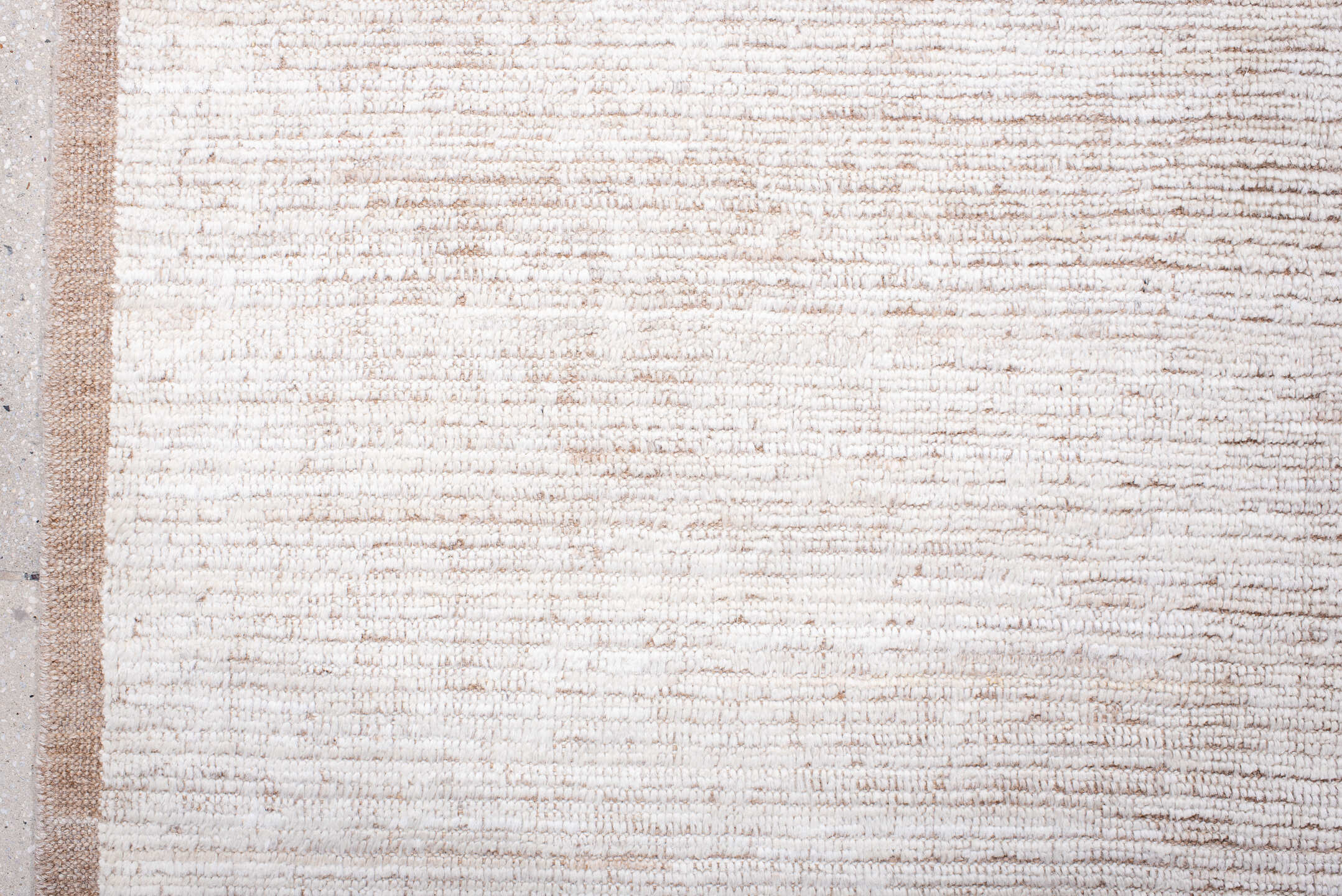 8' x 10' one-of-a-kind handmade vintage Tulu large size rug. Color palette: ivory, blush, beige, cream, taupe, pink, gray