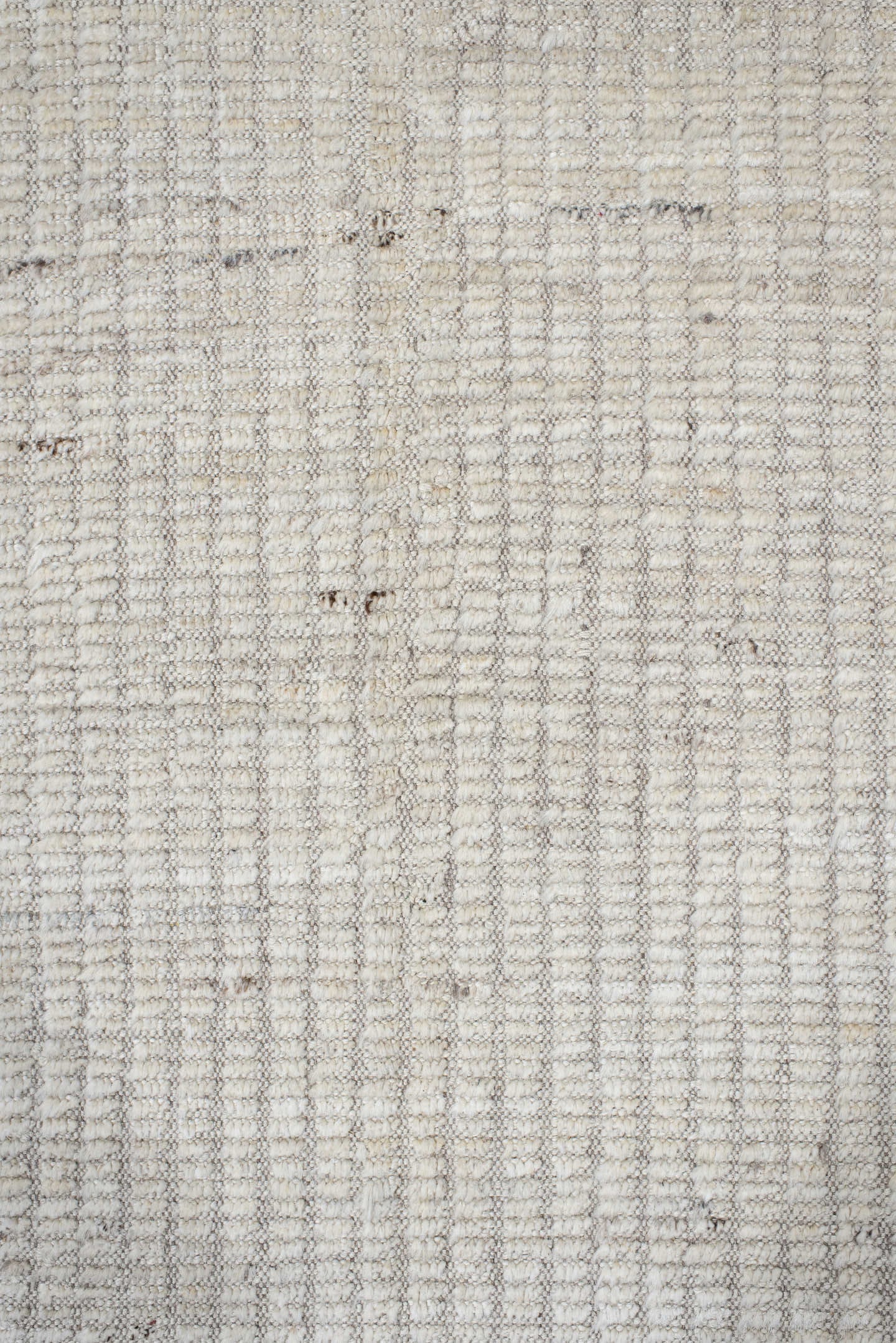 8' x 10' one-of-a-kind handmade vintage Tulu large size rug. Color palette: ivory, cream, taupe, beige, camel, brown, gray