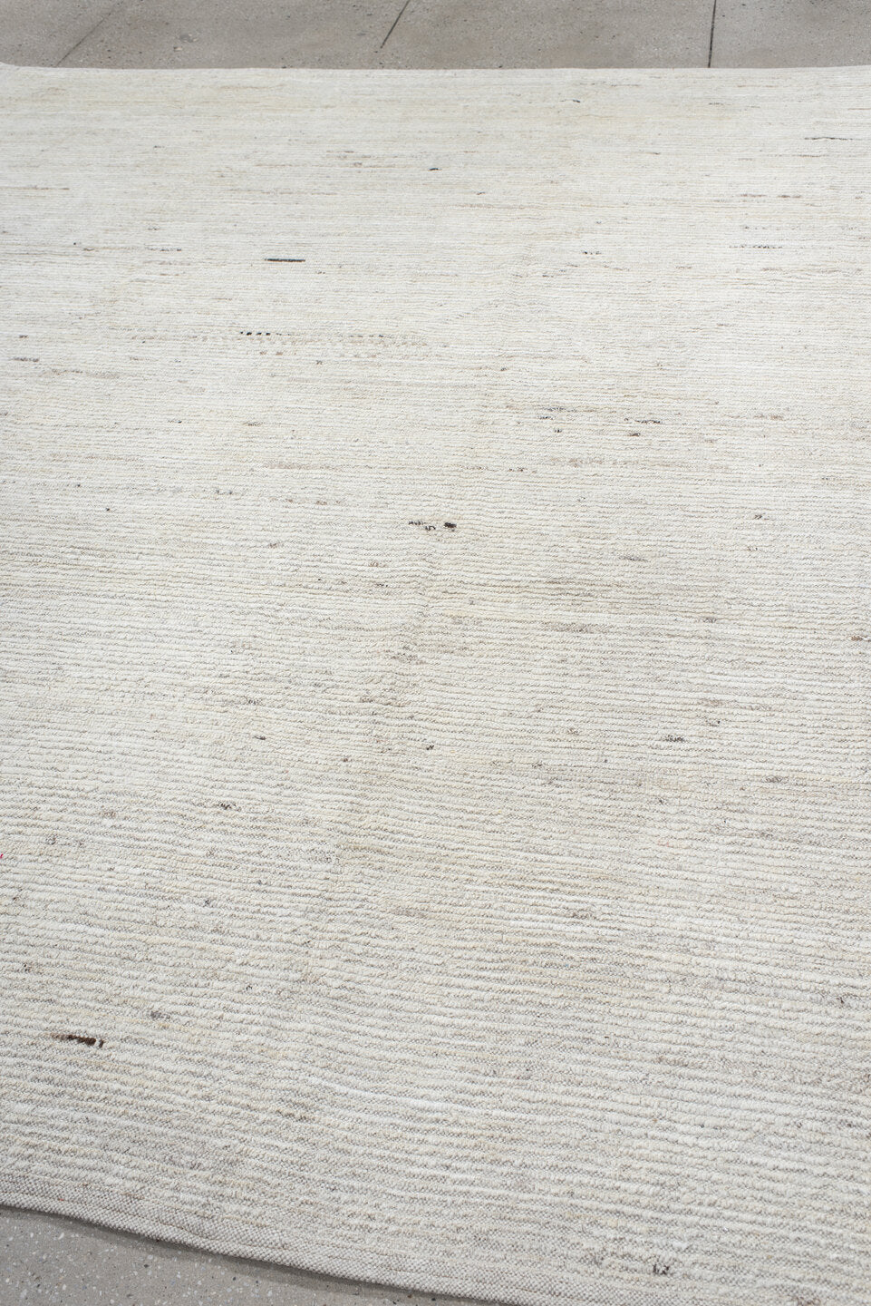 8' x 10' one-of-a-kind handmade vintage Tulu large size rug. Color palette: ivory, cream, beige, taupe, charcoal, gray