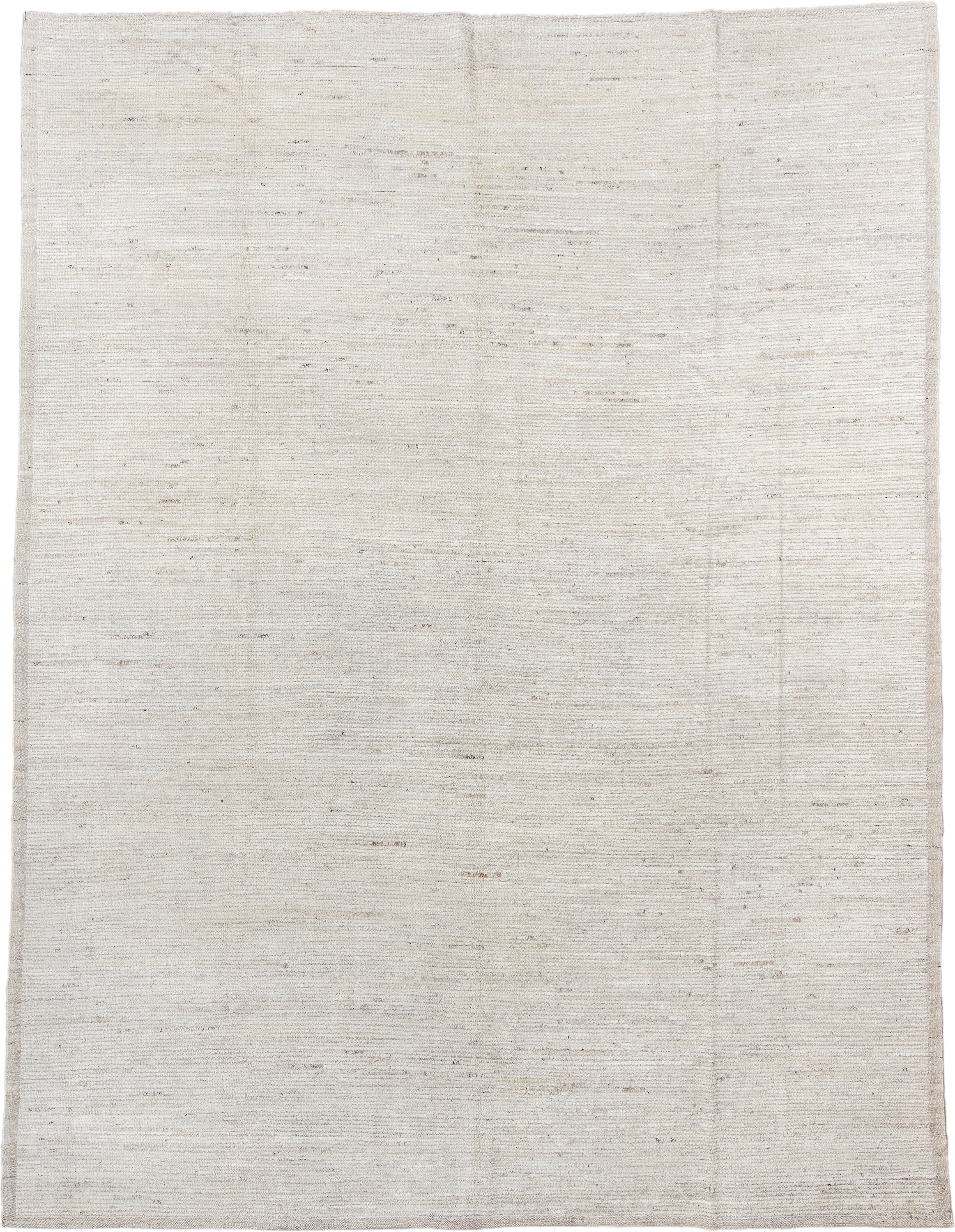 10' x 13' one-of-a-kind handmade vintage Tulu large size rug. Color palette: ivory, cream, beige, taupe, camel, gray