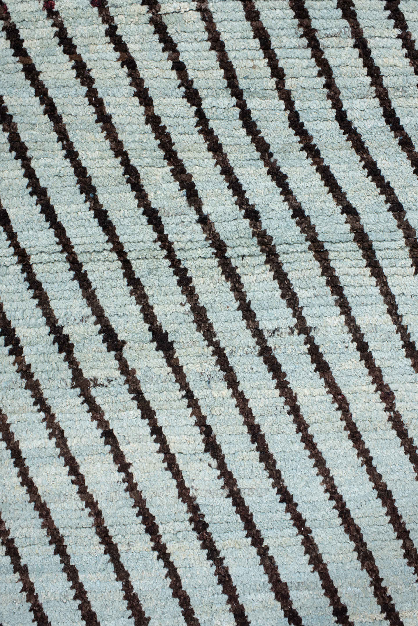 3' x 9' one-of-a-kind handmade vintage Tulu runner rug. Color palette: ivory, charcoal, slate, gray, black