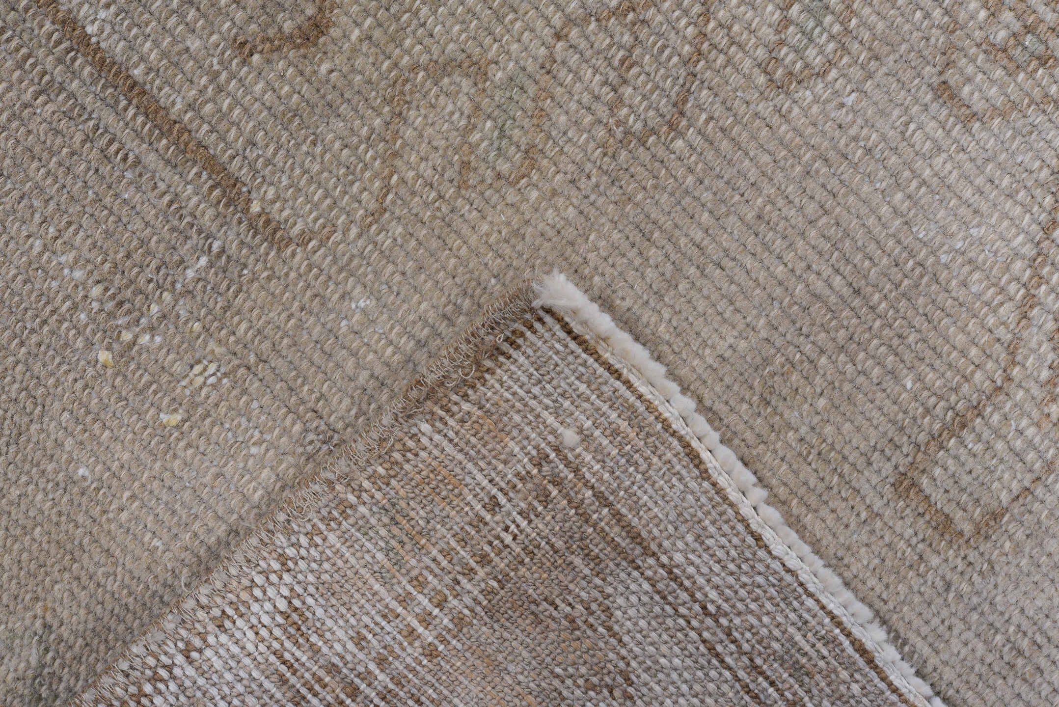 3' x 6' one-of-a-kind handmade vintage Malayer small size rug. Color palette: taupe, beige, camel, ivory, light brown, gray