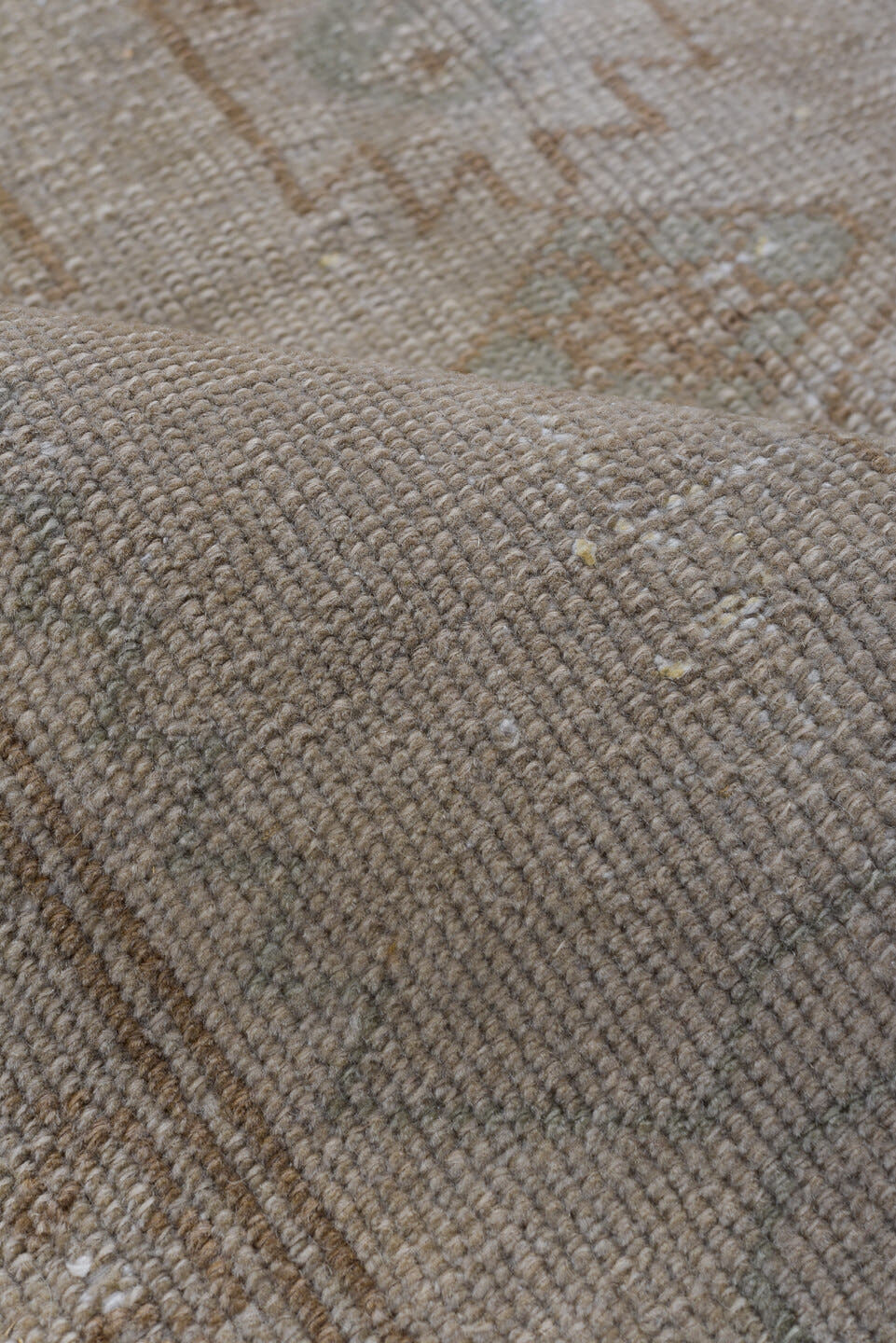 3' x 6' one-of-a-kind handmade vintage Malayer small size rug. Color palette: taupe, beige, camel, ivory, light brown, gray