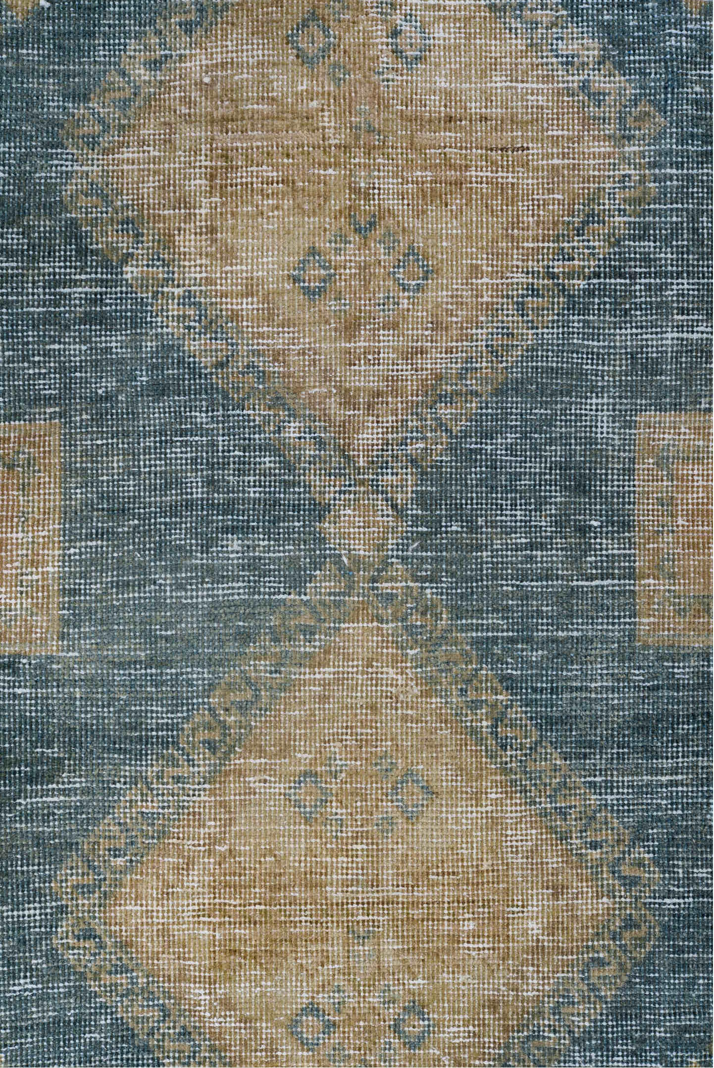 4' x 6' one-of-a-kind handmade vintage Afshar small size rug. Color palette: black, blue, brown, gainsboro, gray, light gray