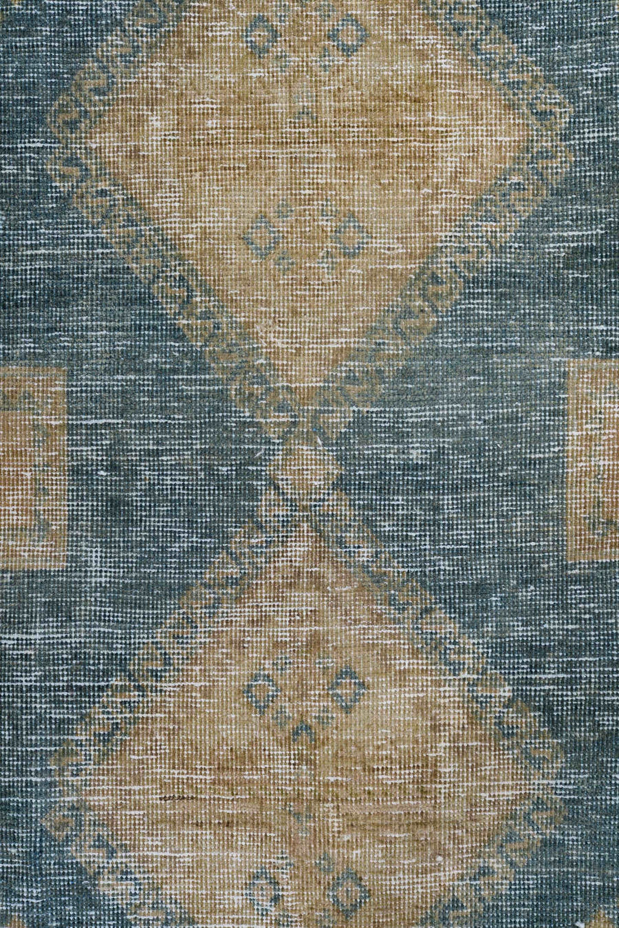 4' x 6' one-of-a-kind handmade antique Afshar small size rug. Color palette: camel, teal, taupe, ivory, sage, brown, beige
