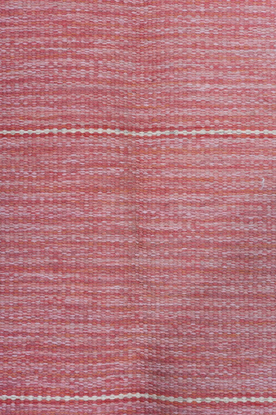 6' x 9' one-of-a-kind handmade vintage Rollaken medium size rug. Color palette: rose, ivory, olive, sage, pink, red, green
