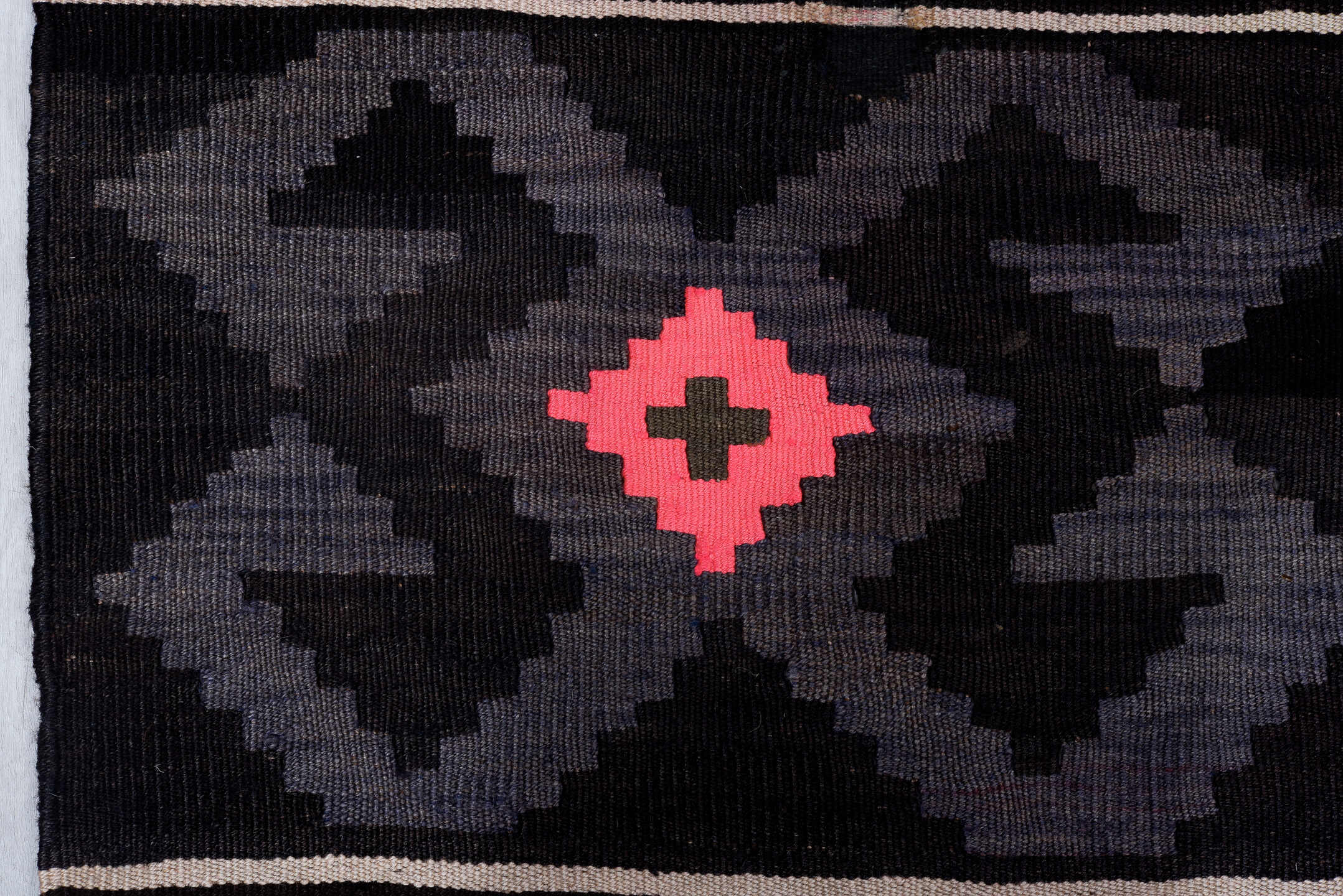 6' x 10' one-of-a-kind handmade antique Kilim large size rug. Color palette: brown, rust, taupe, gray, crimson, pink, blue