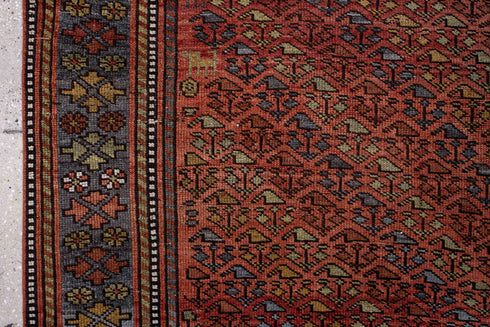 Antique Kurd Area Rug (3' x 6')