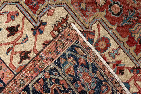 Antique Heriz Area Rug (7' x 11')