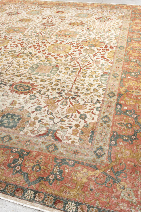 Antique Agra Area Rug (12' x 16')