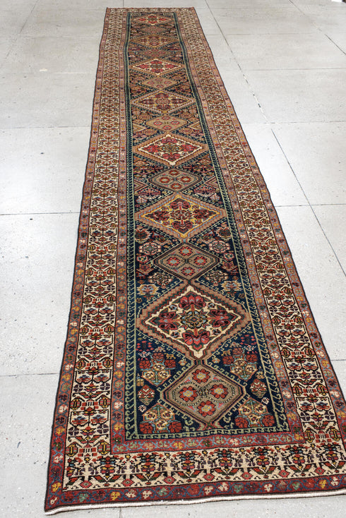 Antique Malayer Runner Rug (2' x 17')