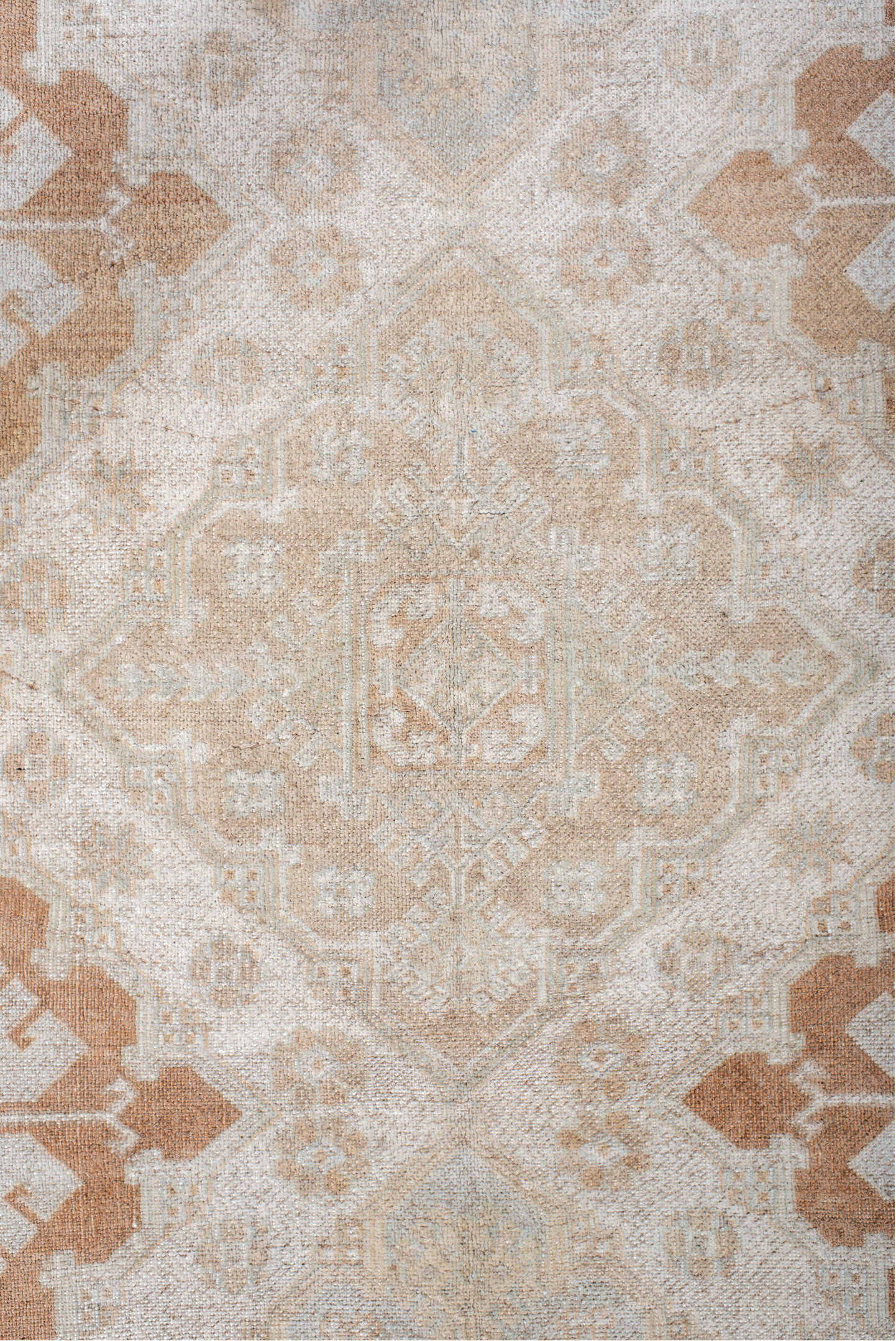 4' x 7' one-of-a-kind handmade vintage Anatolian rug. Color palette: brown, dark gray, gainsboro, gray, light gray