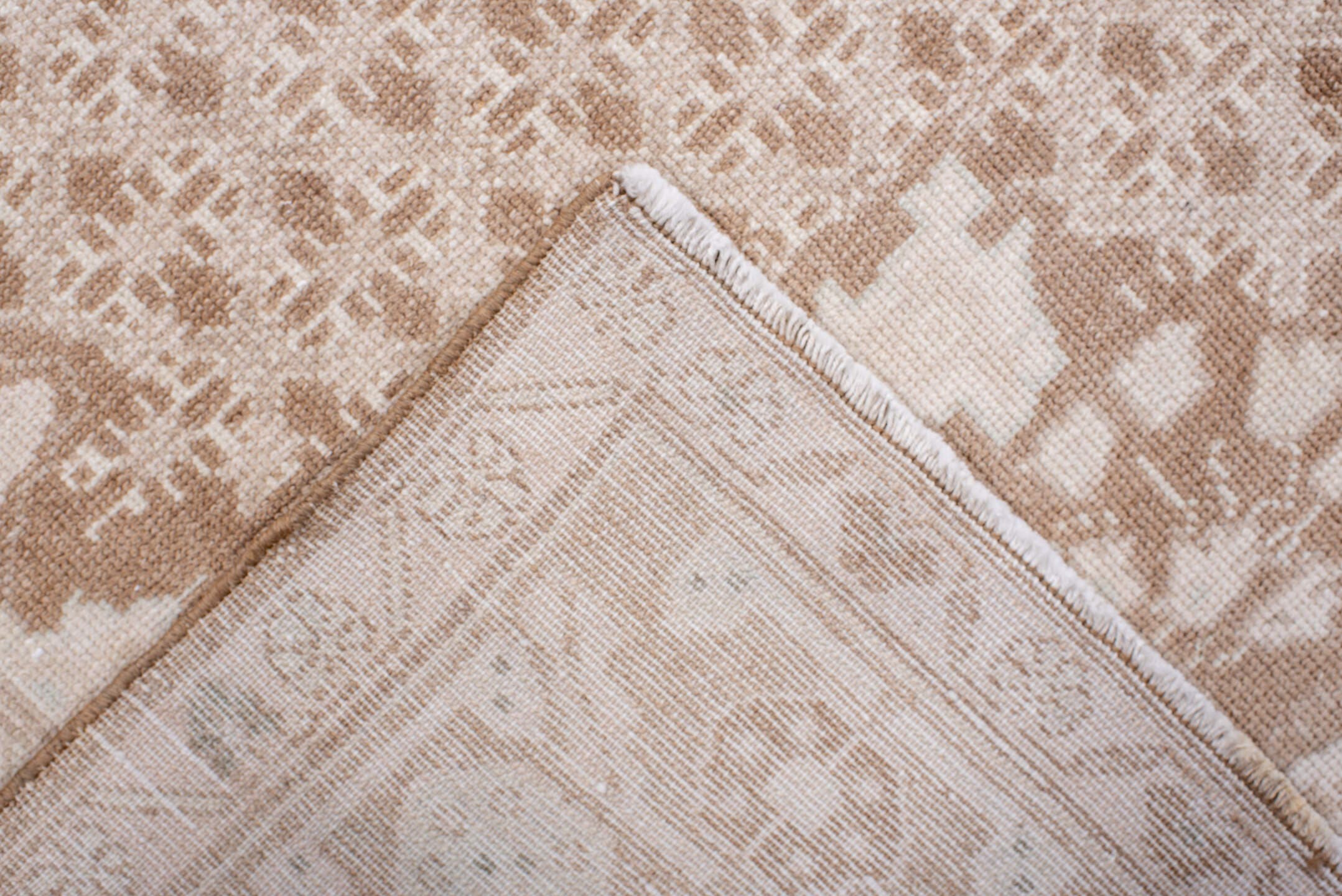 4' x 7' one-of-a-kind handmade antique Malayer rug. Color palette: ivory, sand, camel, taupe, pale blue, beige, gray