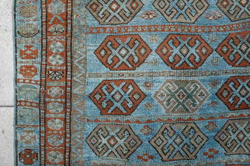 Antique Kurd Runner Rug (4' x 8')