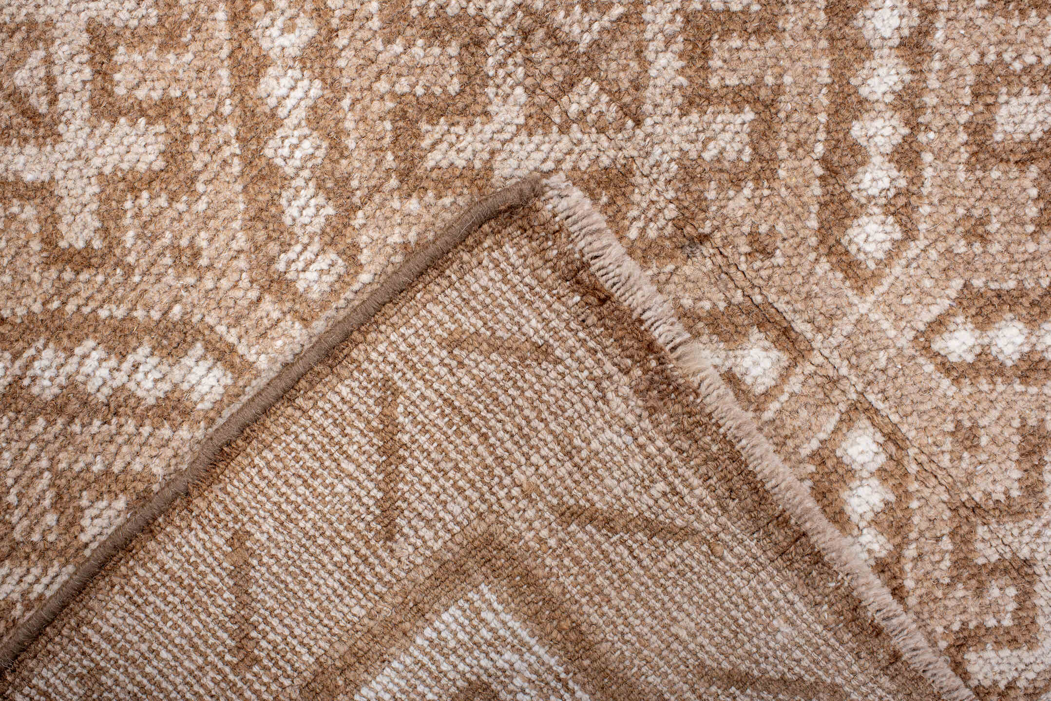 3' x 4' one-of-a-kind handmade antique Belouch small size rug. Color palette: ivory, camel, taupe, sand, beige, gray