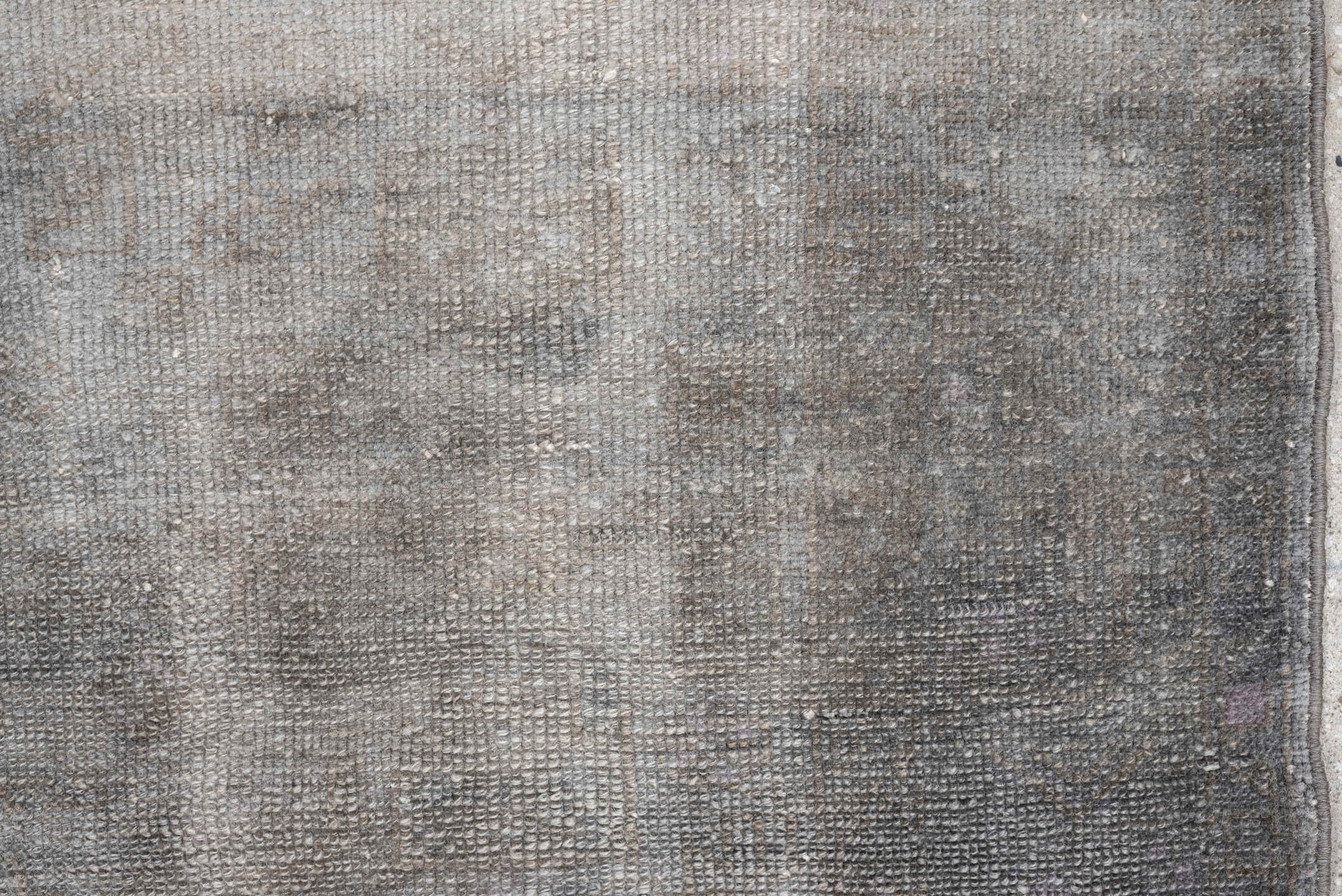 4' x 6' one-of-a-kind handmade antique Hamadan rug. Color palette: gray, ivory, charcoal, taupe, silver, black, beige