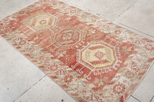 Antique Oushak Area Rug (4' x 7')