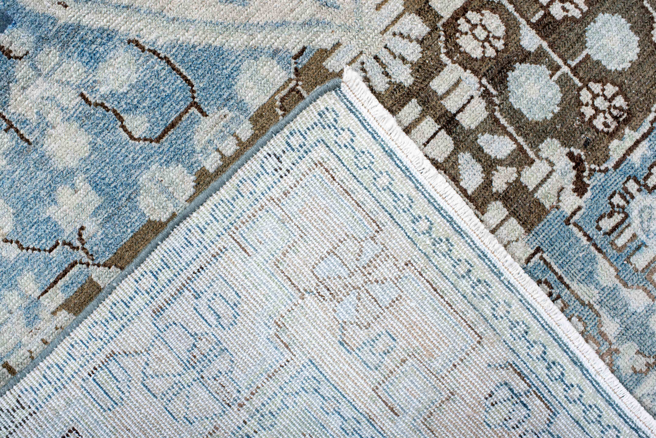 4' x 6' one-of-a-kind handmade vintage Hamadan small size rug. Color palette: black, blue, dark gray, dim gray, gainsboro