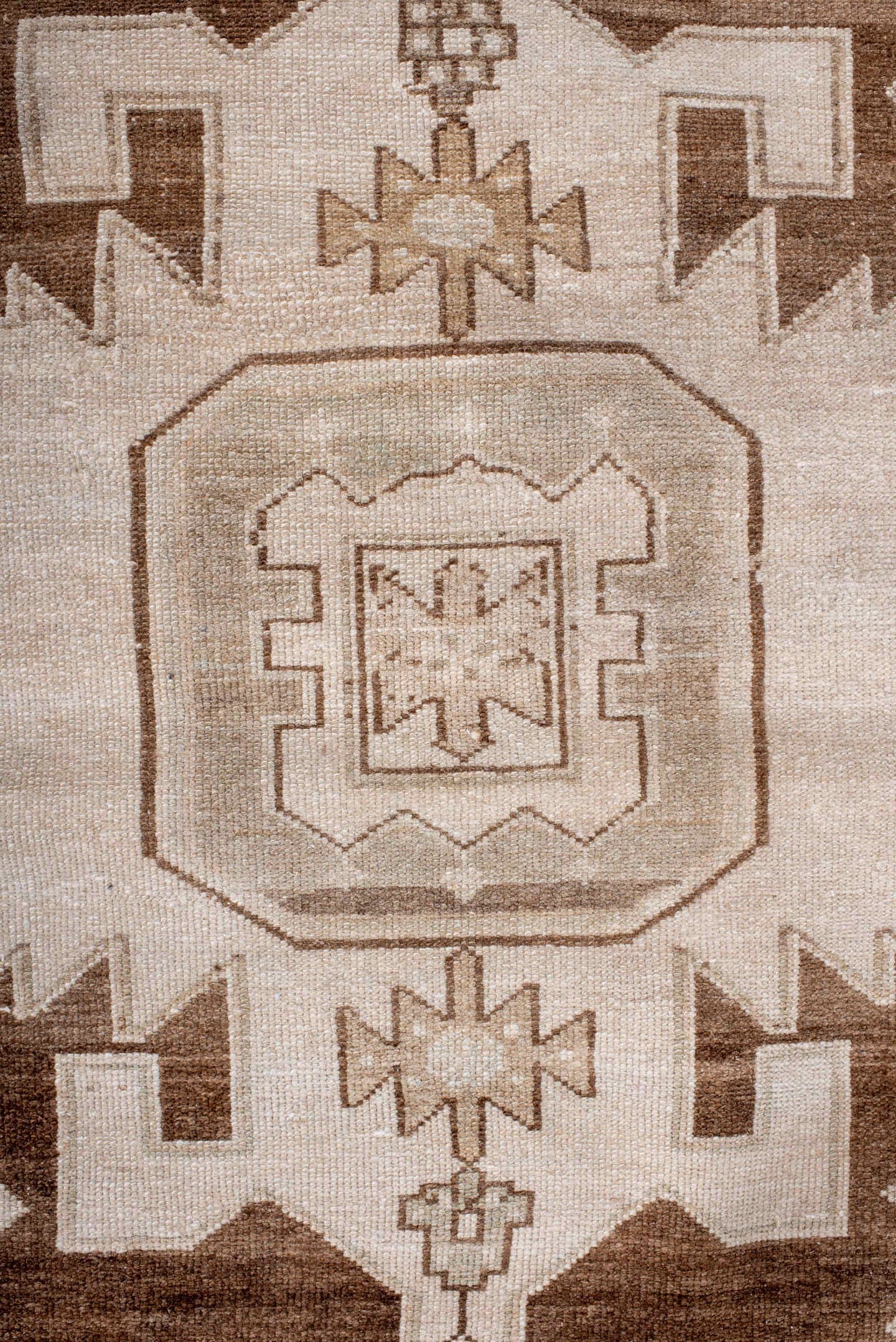 4' x 7' one-of-a-kind handmade antique Hamadan rug. Color palette: ivory, brown, taupe, camel, beige, gray