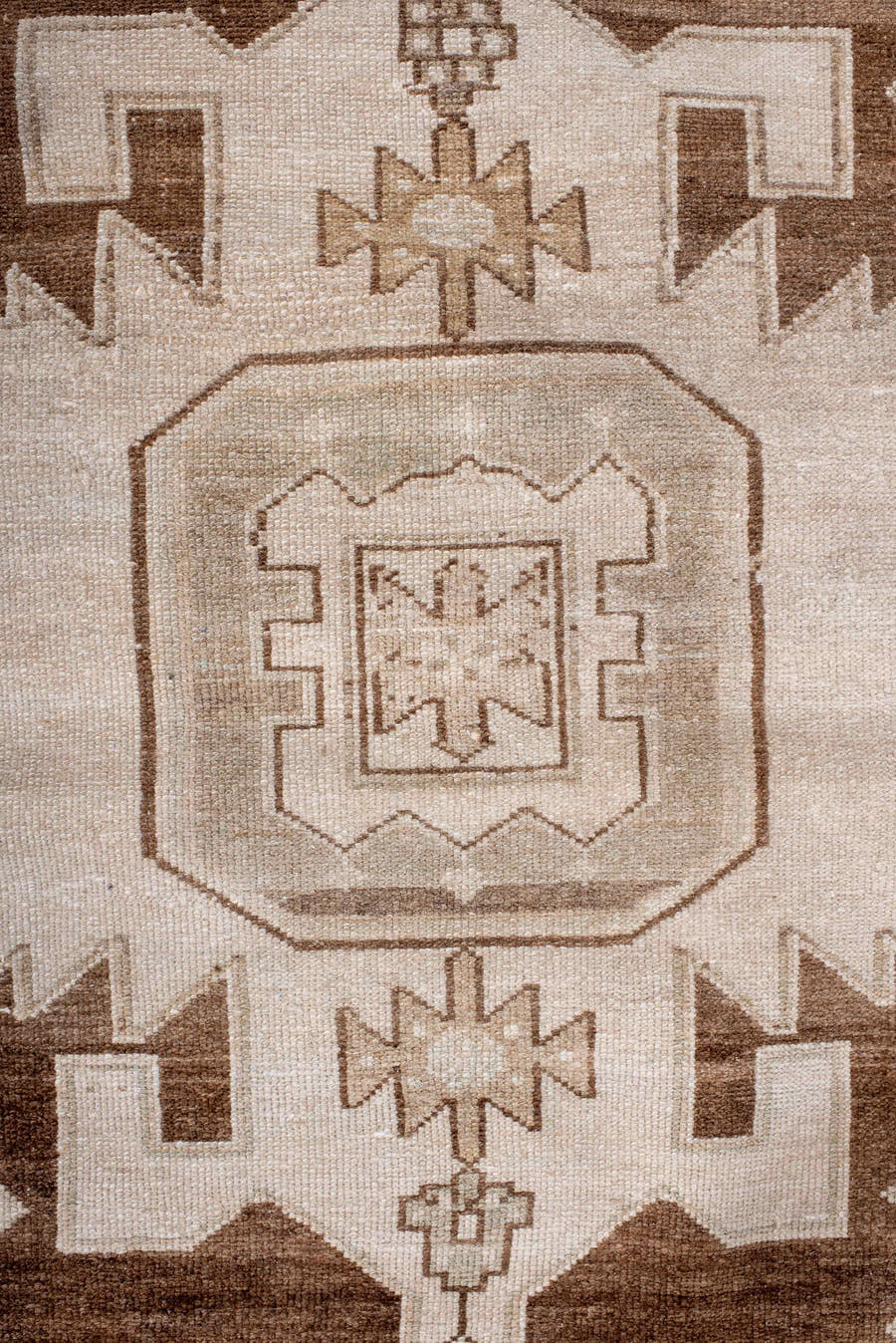 4' x 7' one-of-a-kind handmade antique Hamadan rug. Color palette: ivory, brown, taupe, camel, beige, gray