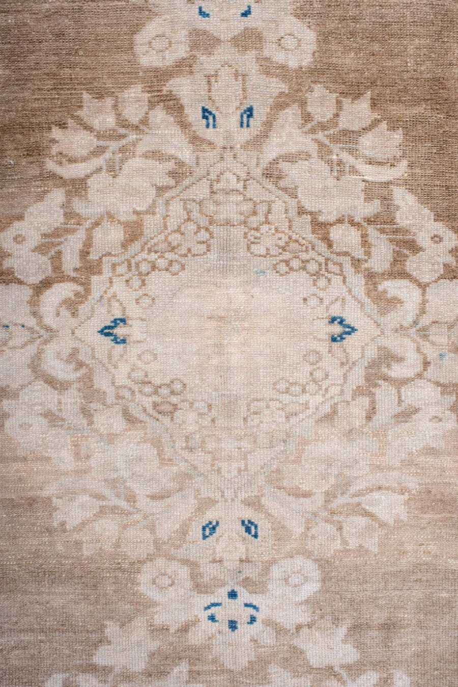 5' x 8' one-of-a-kind handmade antique Hamadan medium size rug. Color palette: ivory, taupe, beige, cobalt, cream, gray